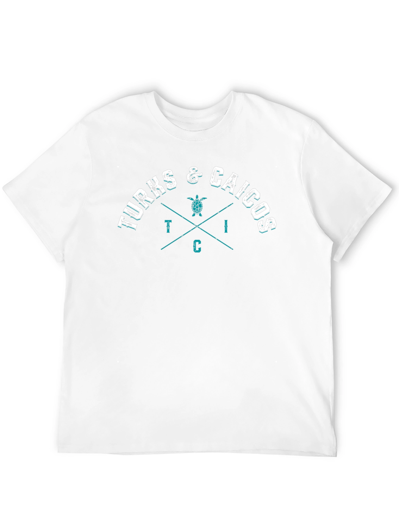 Turks & Caicos Graphic Print Black T-Shirt