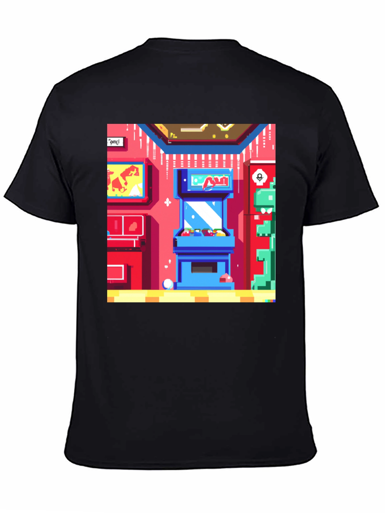 Retro Arcade Gamer T-Shirt - Black Cotton Tee