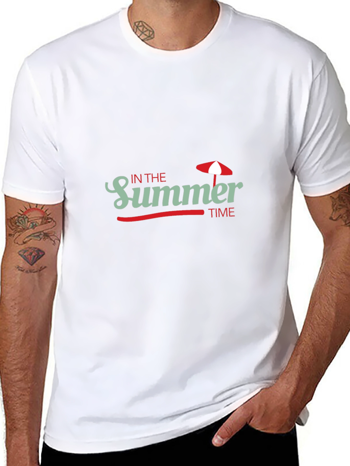 In the Summer Time Black T-Shirt