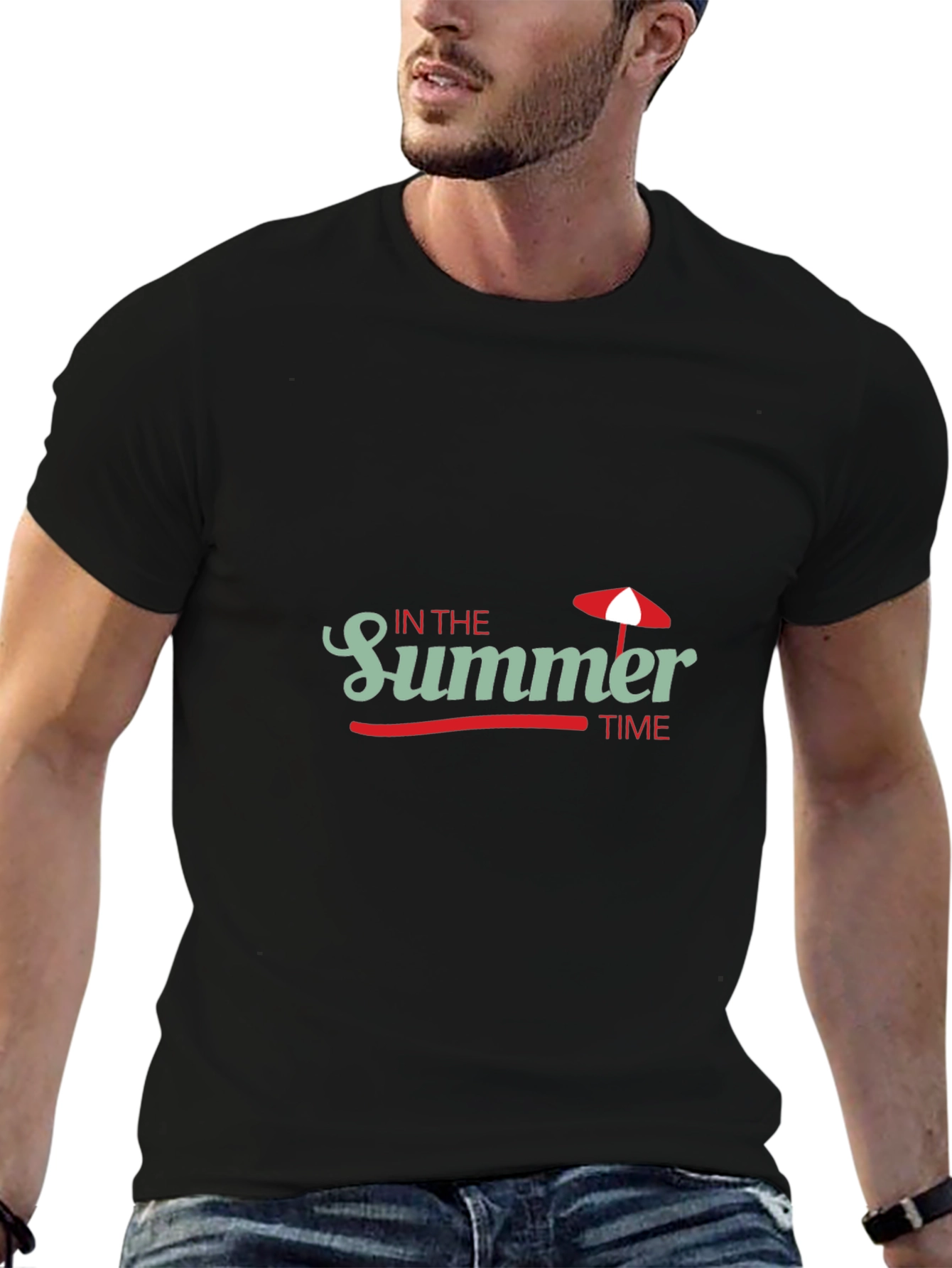 In the Summer Time Black T-Shirt