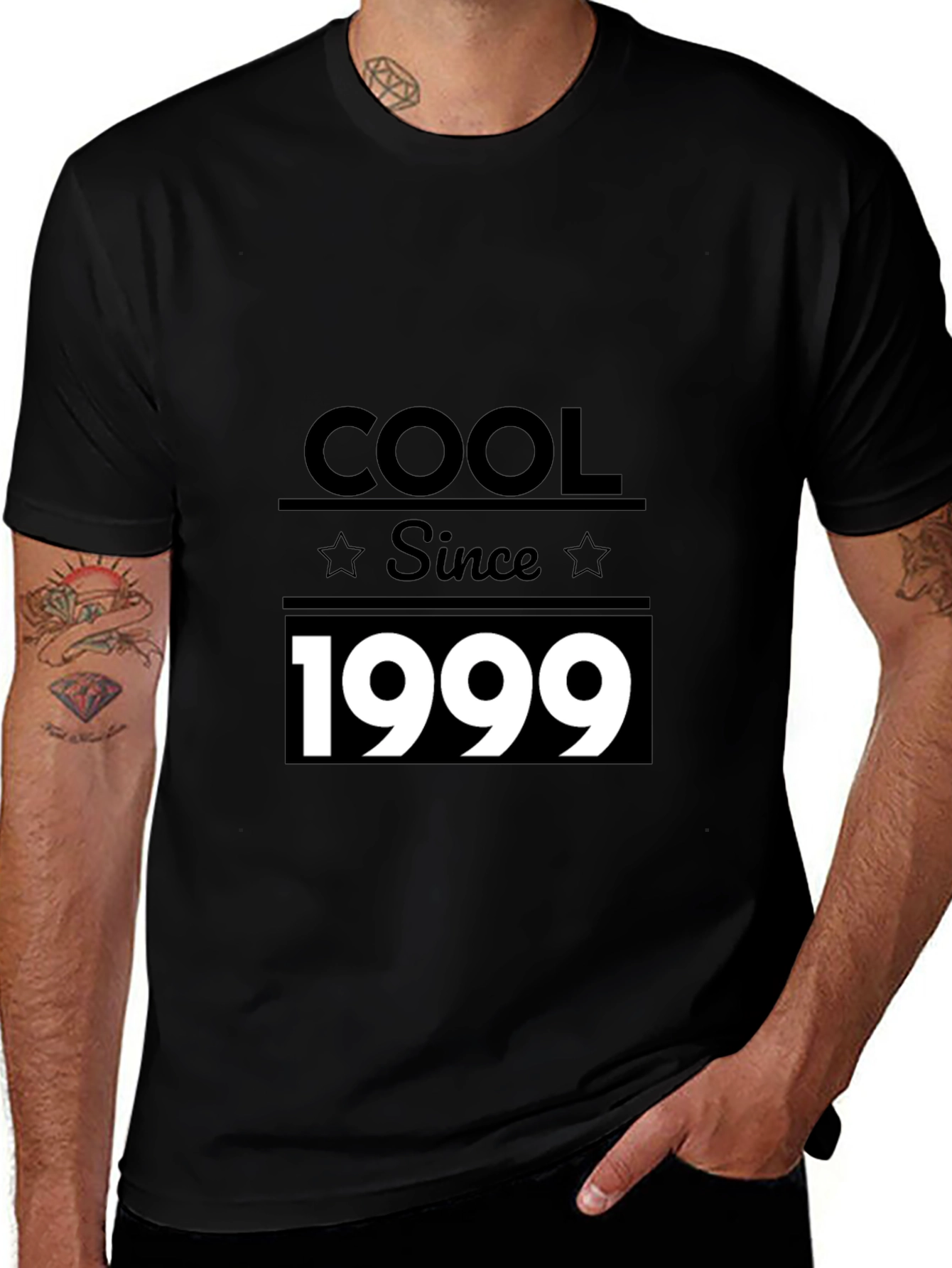 Cool Since 1999 Black Graphic T-Shirt