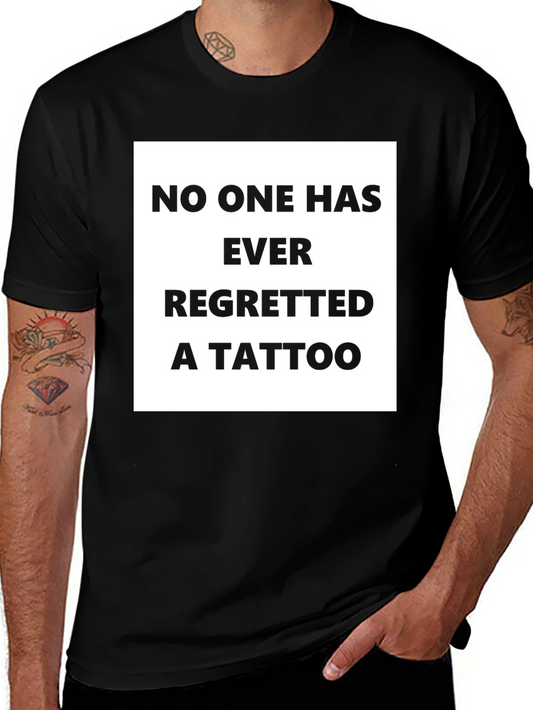 Funny Tattoo Regret T-Shirt - Black Graphic Tee