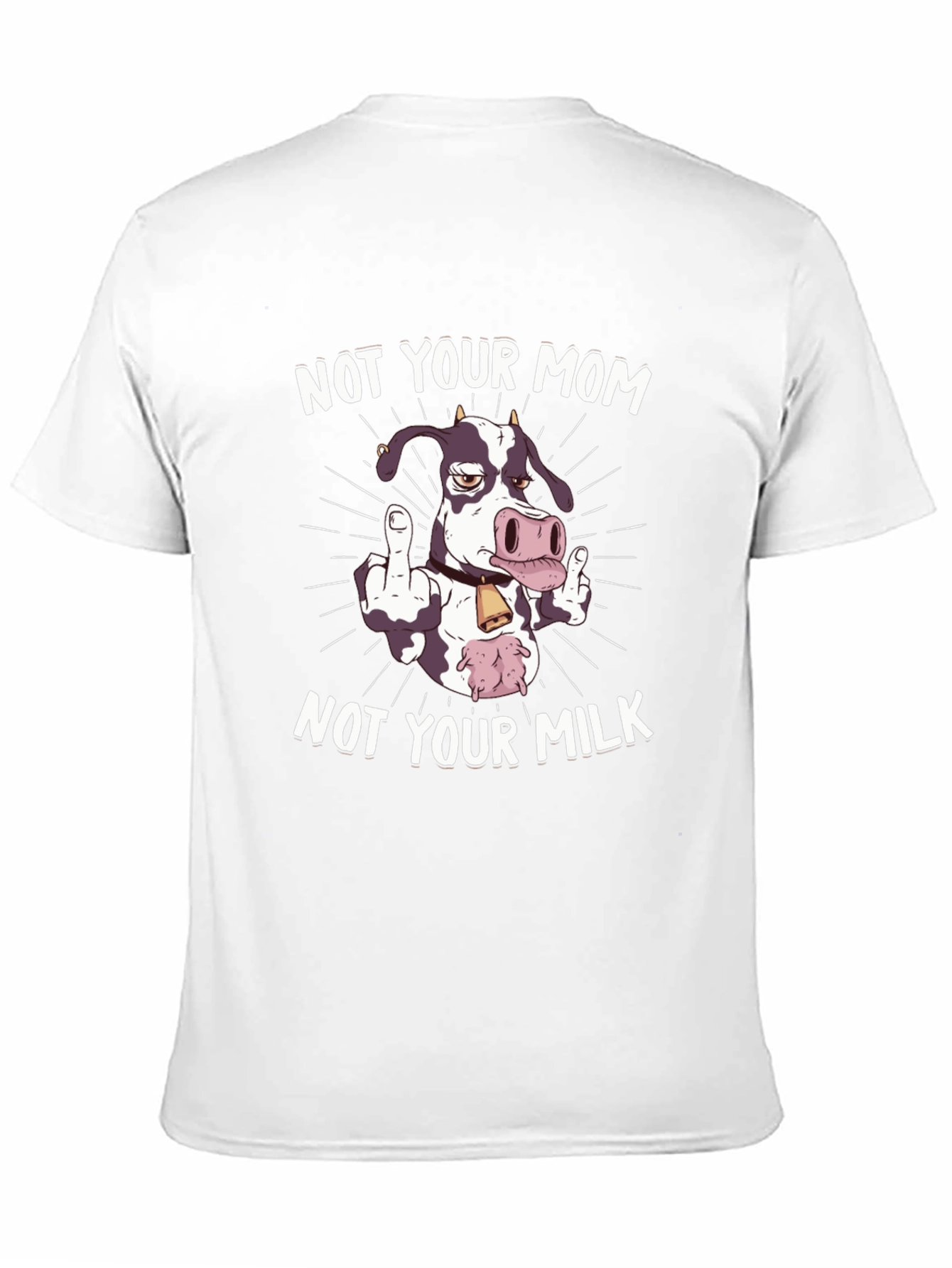 Not Your Mom Not Your Milk Black Graphic Tee