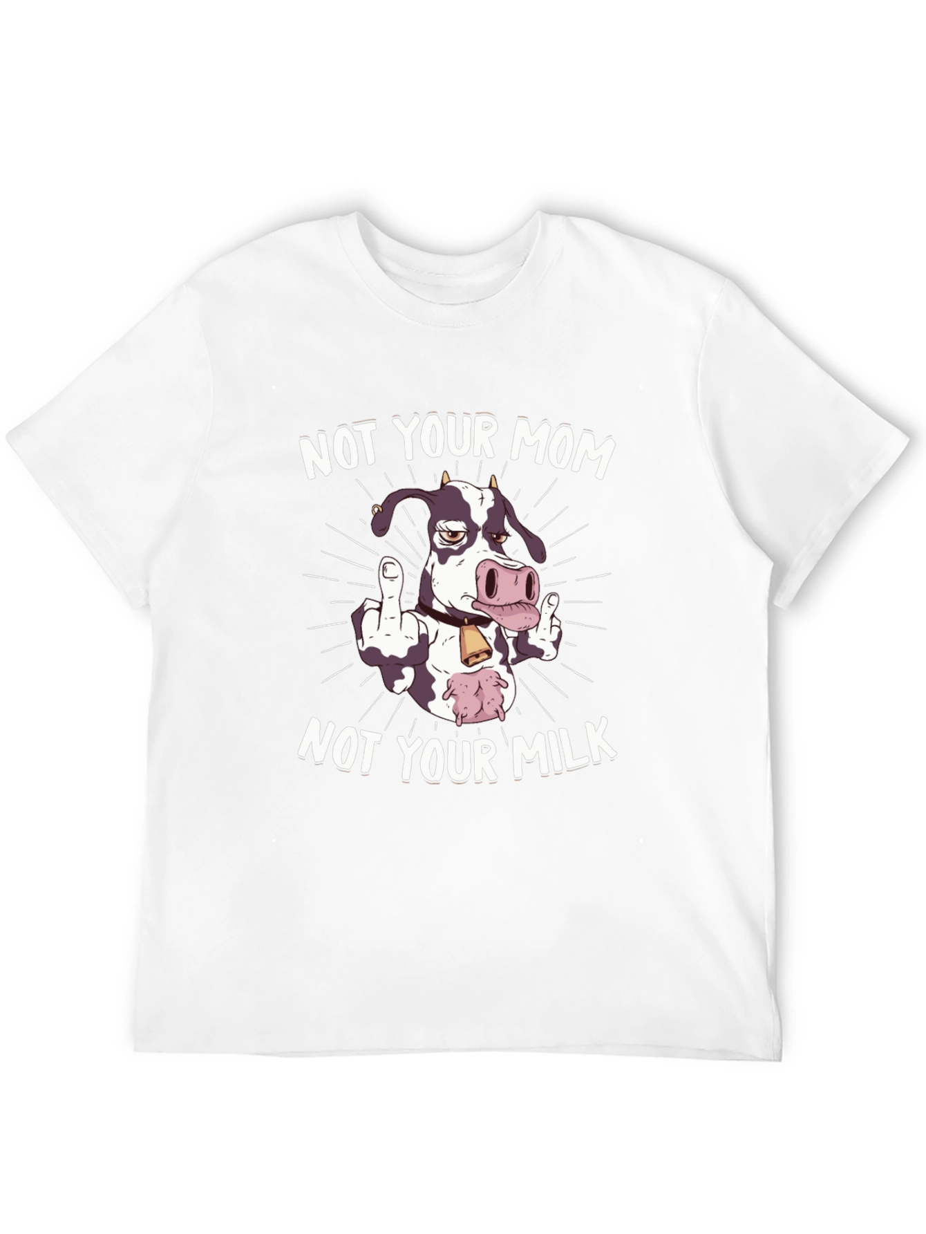 Not Your Mom Not Your Milk Black Graphic Tee