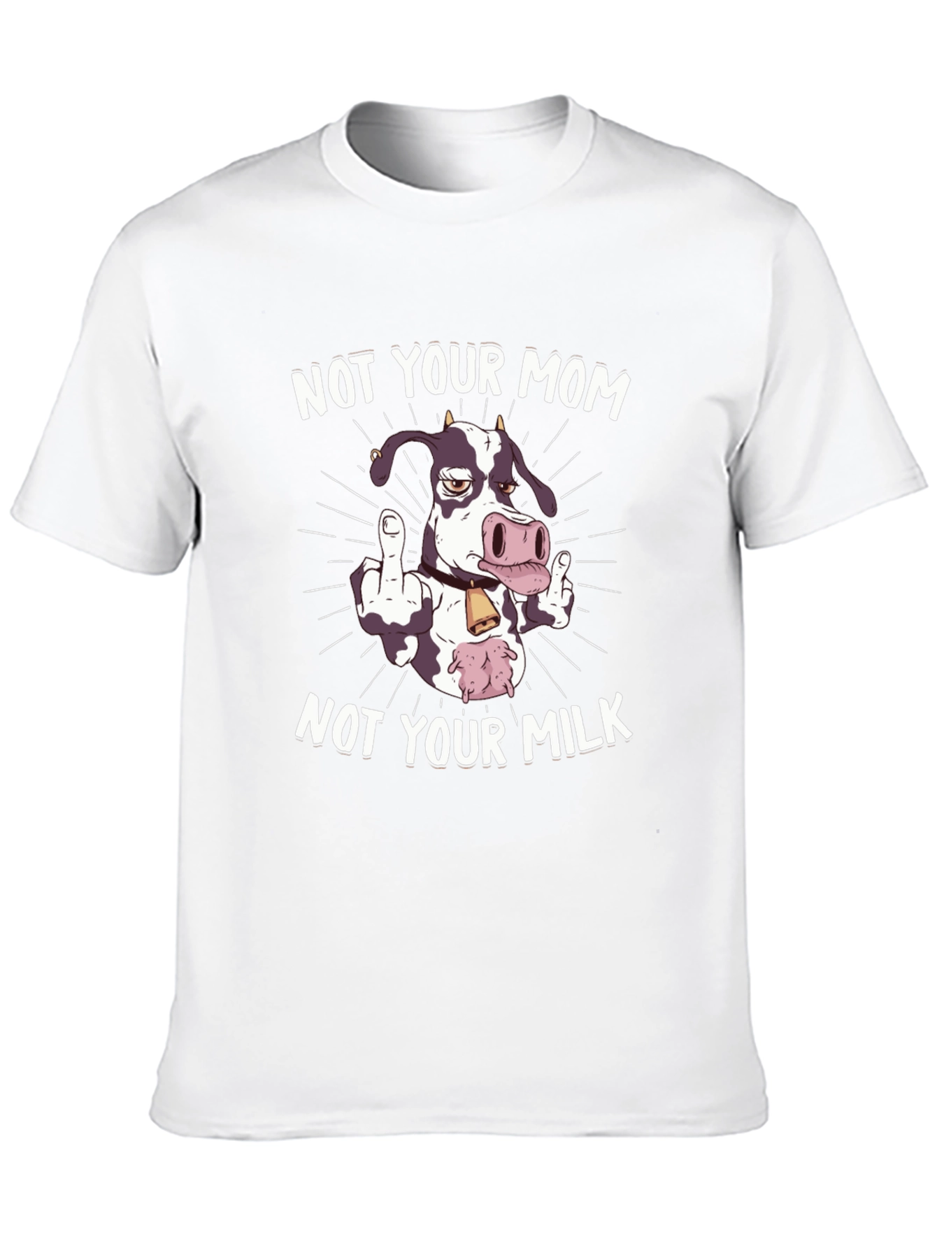 Not Your Mom Not Your Milk Black Graphic Tee