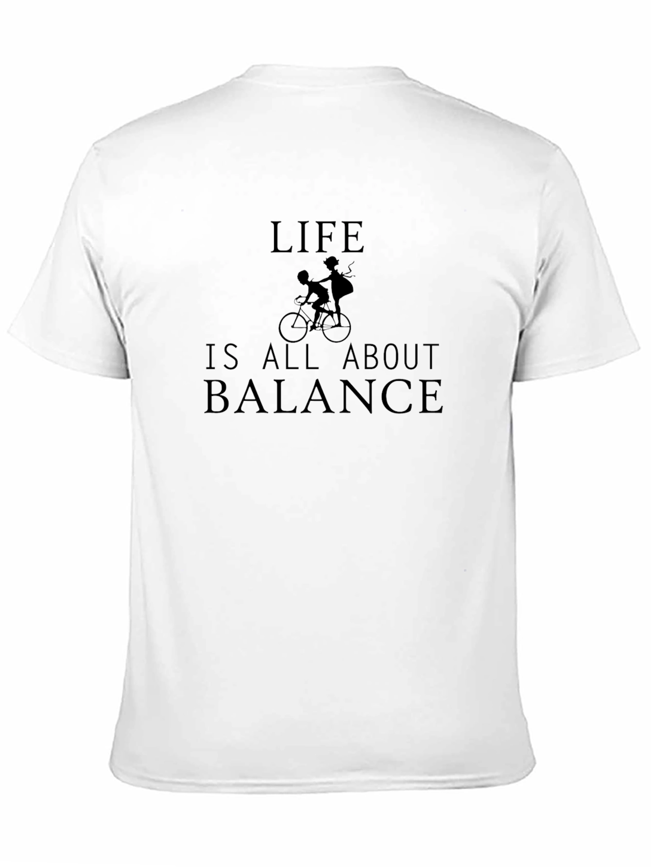 Life is All About Balance Graphic Tee - Black