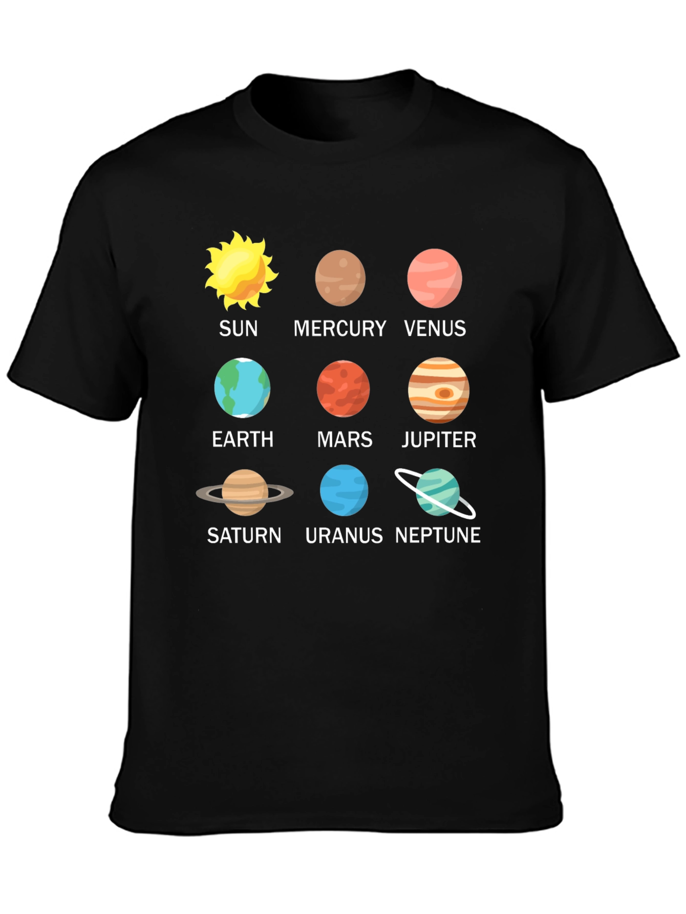 Solar System Planets T-Shirt - Astronomy Space Tee
