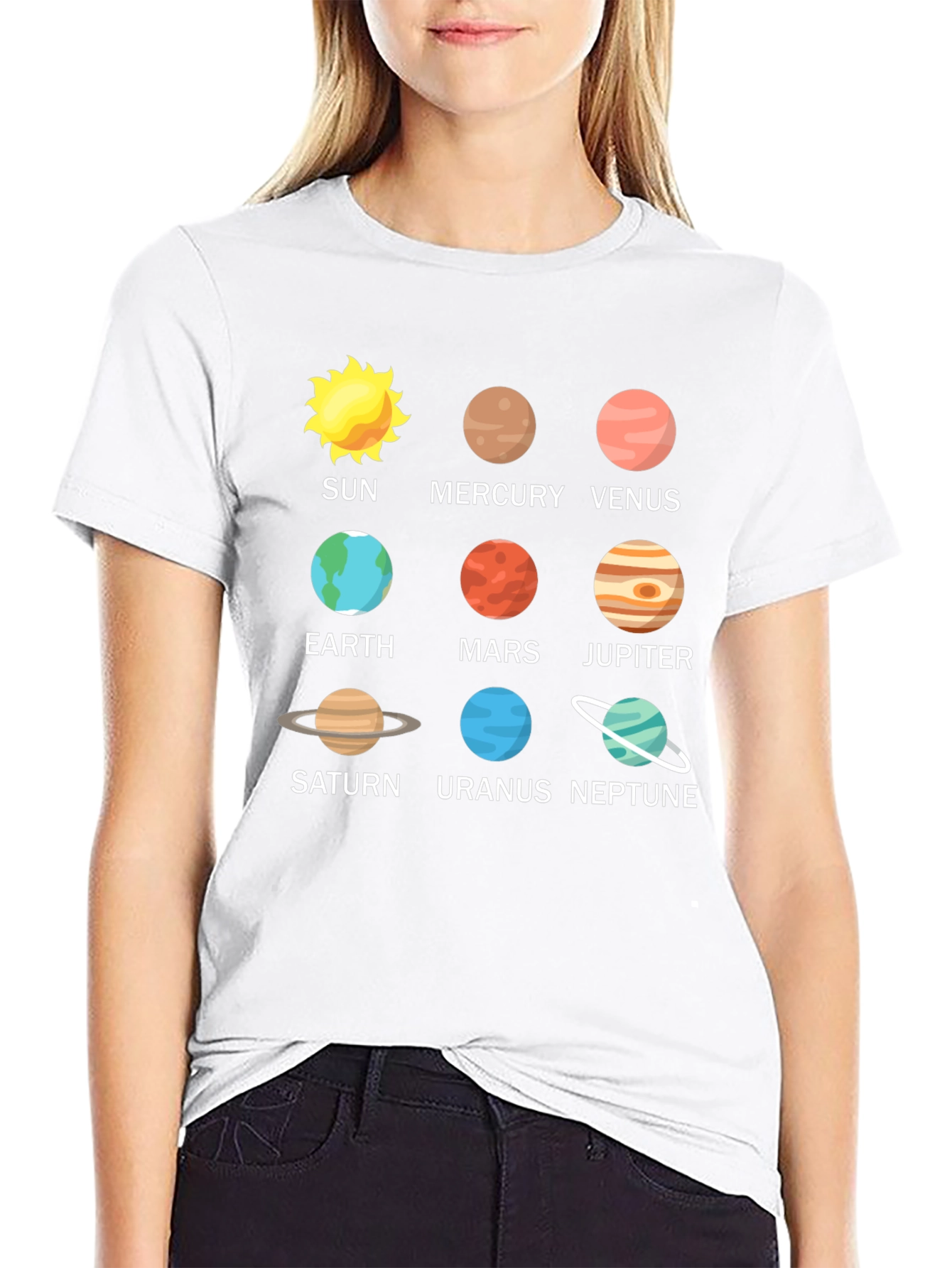 Solar System Planets T-Shirt - Astronomy Space Tee