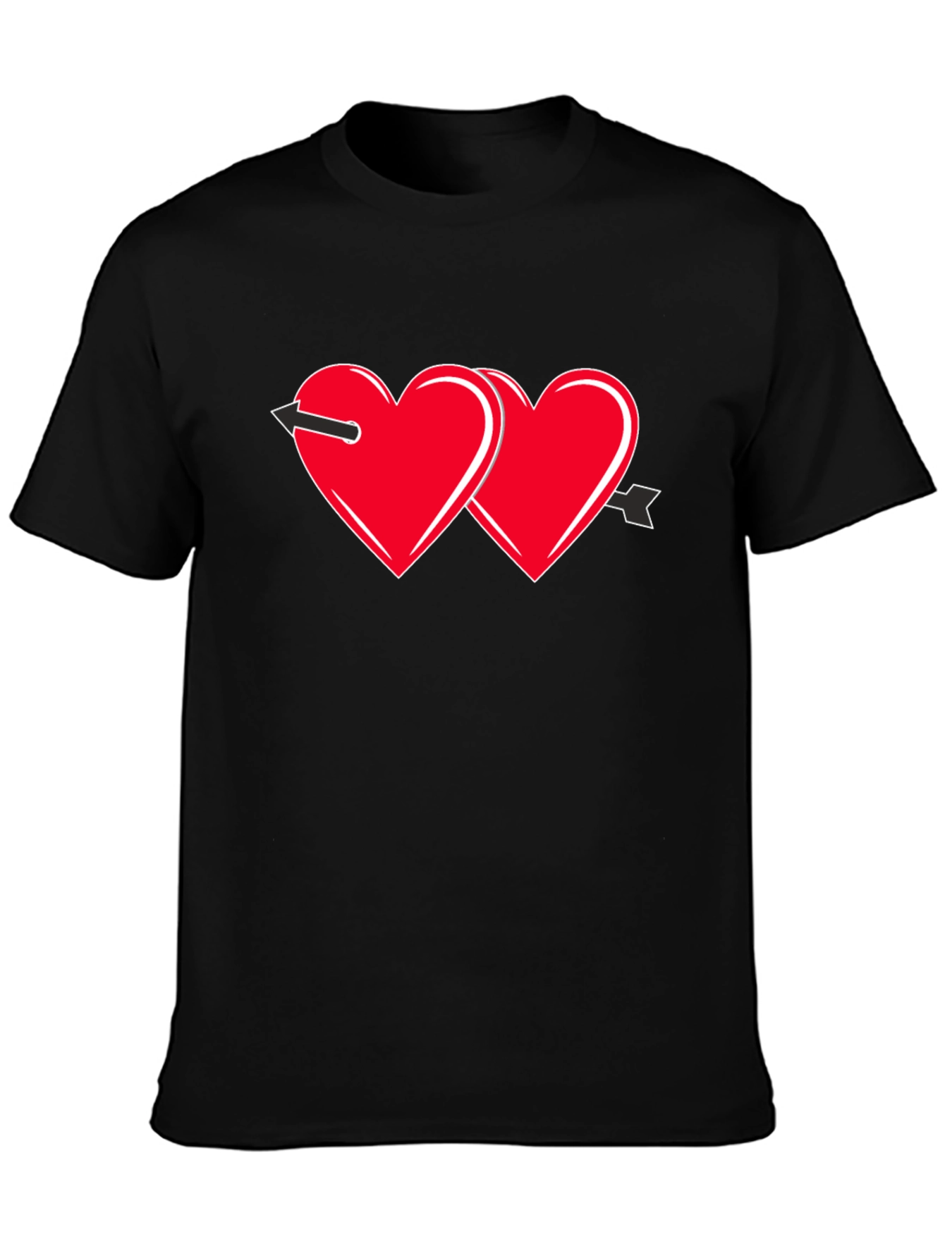 Love Arrow Black T-Shirt