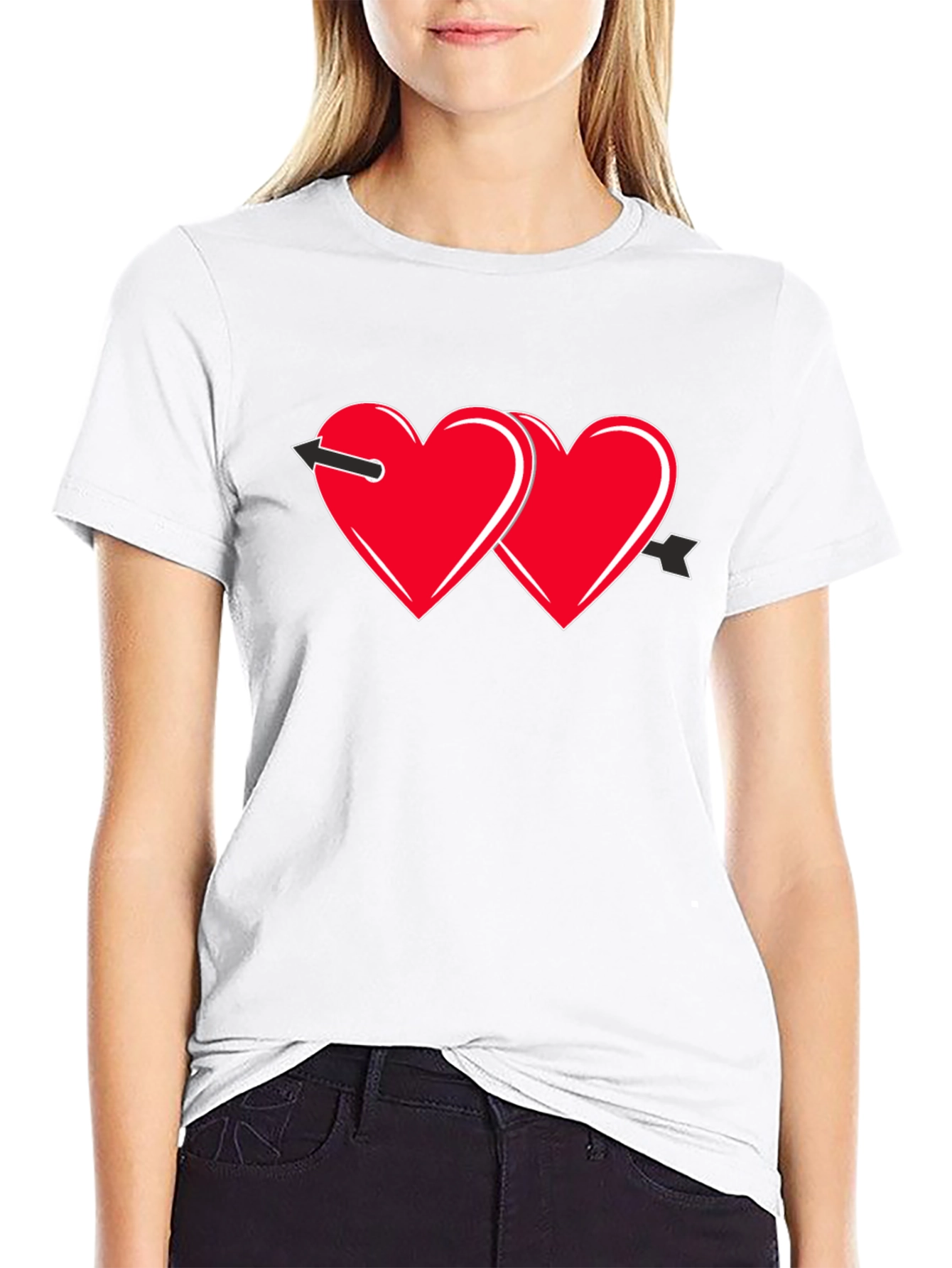 Love Arrow Black T-Shirt