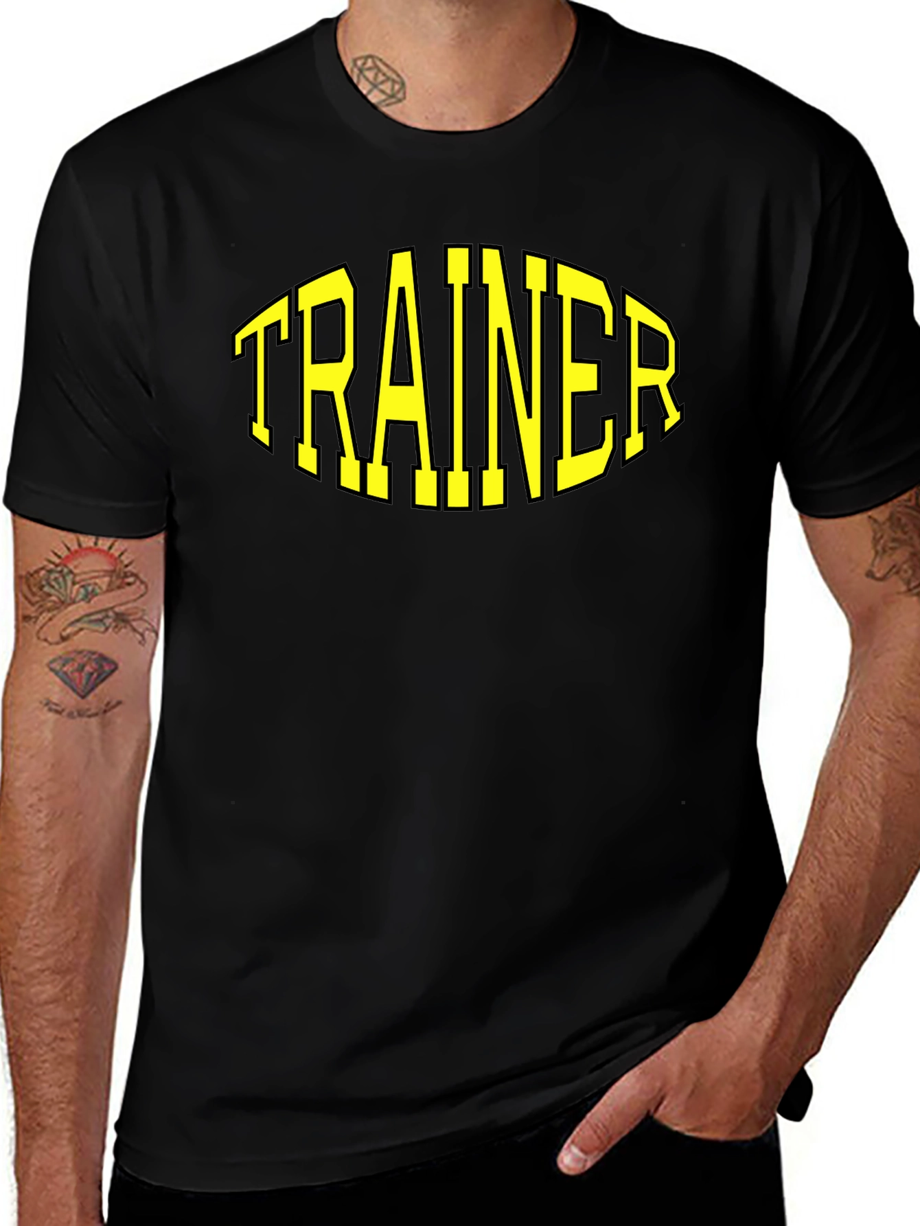 Trainer Graphic T-Shirt - Black Tee