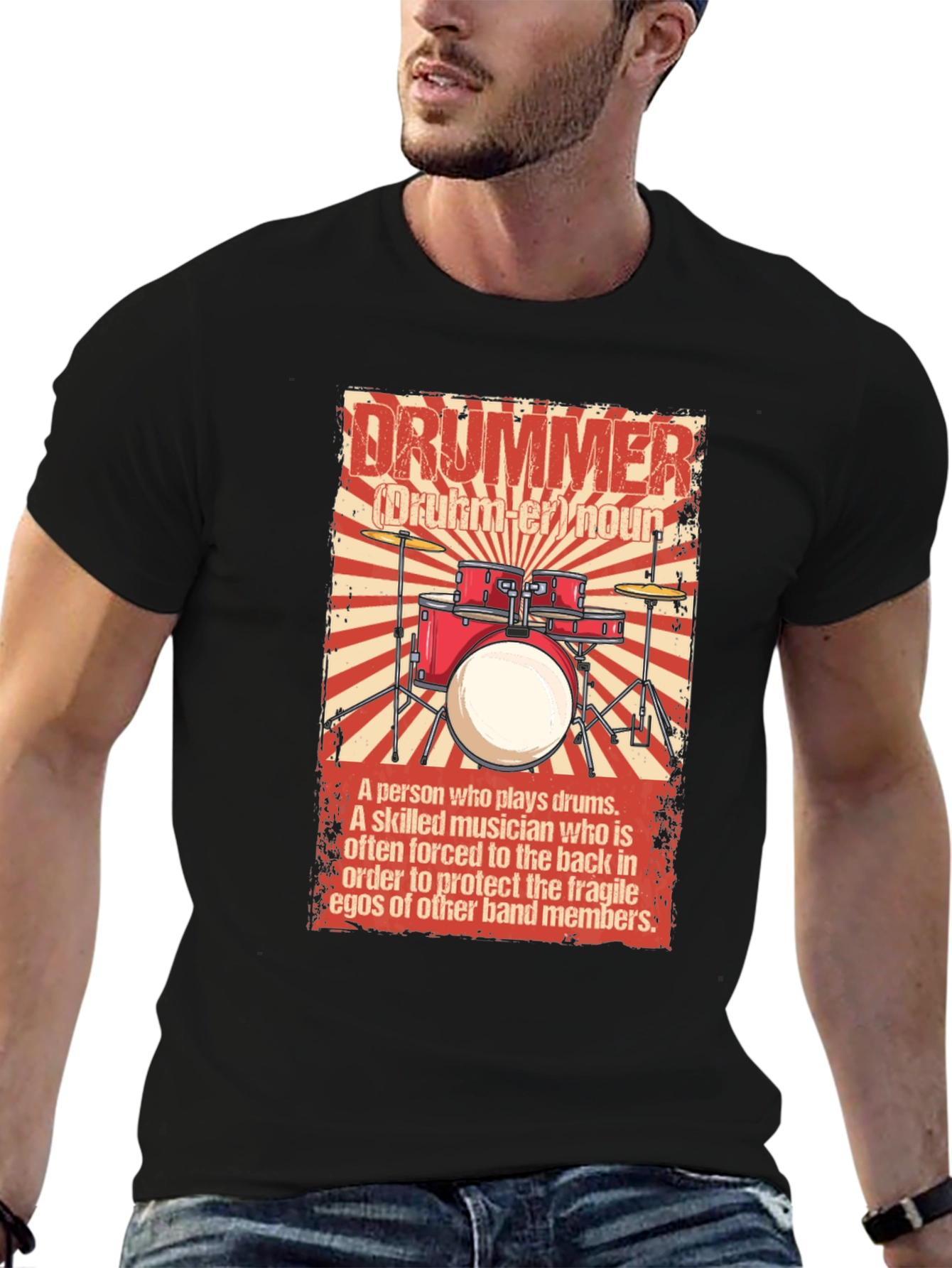 Drummer Definition Graphic T-Shirt