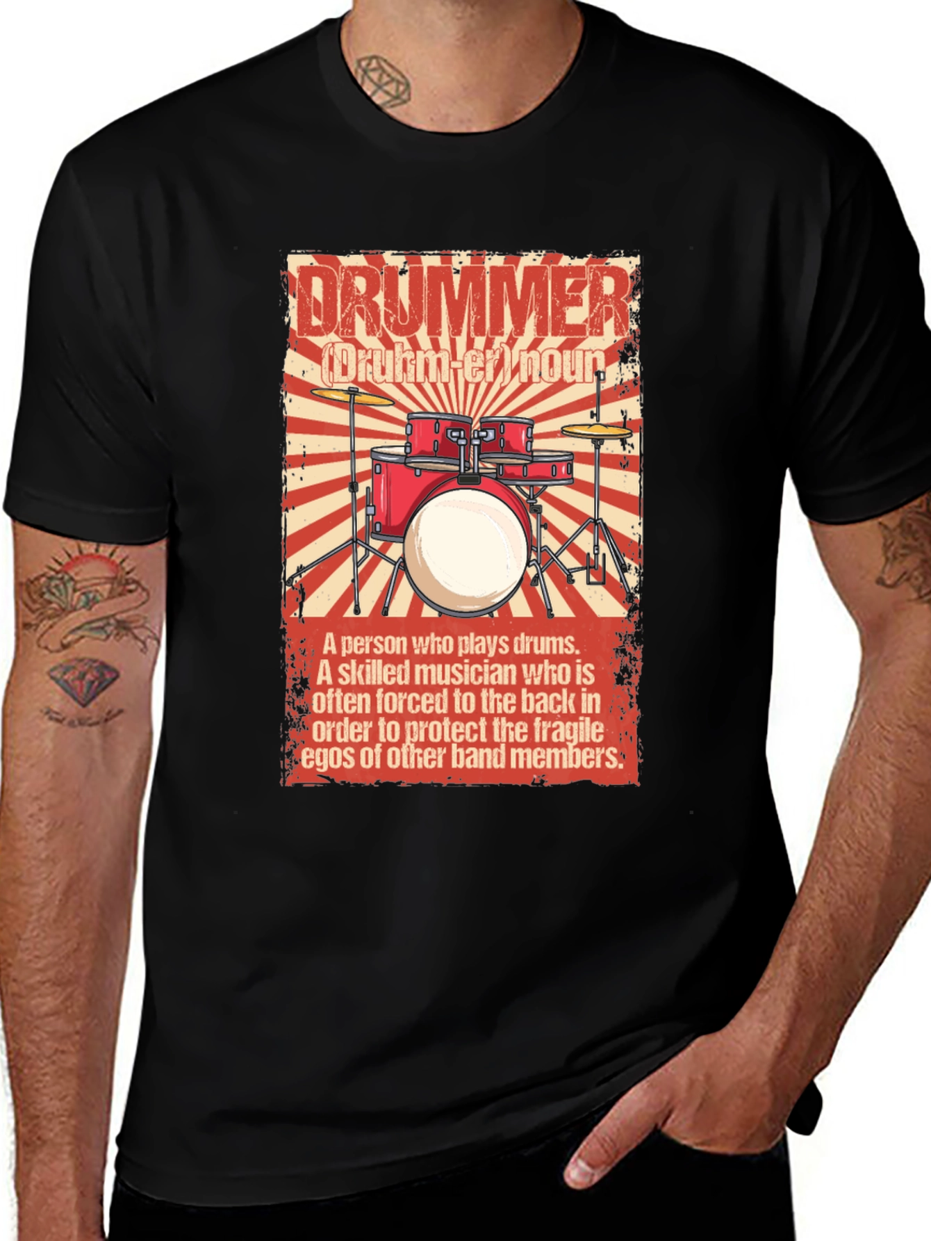 Drummer Definition Graphic T-Shirt