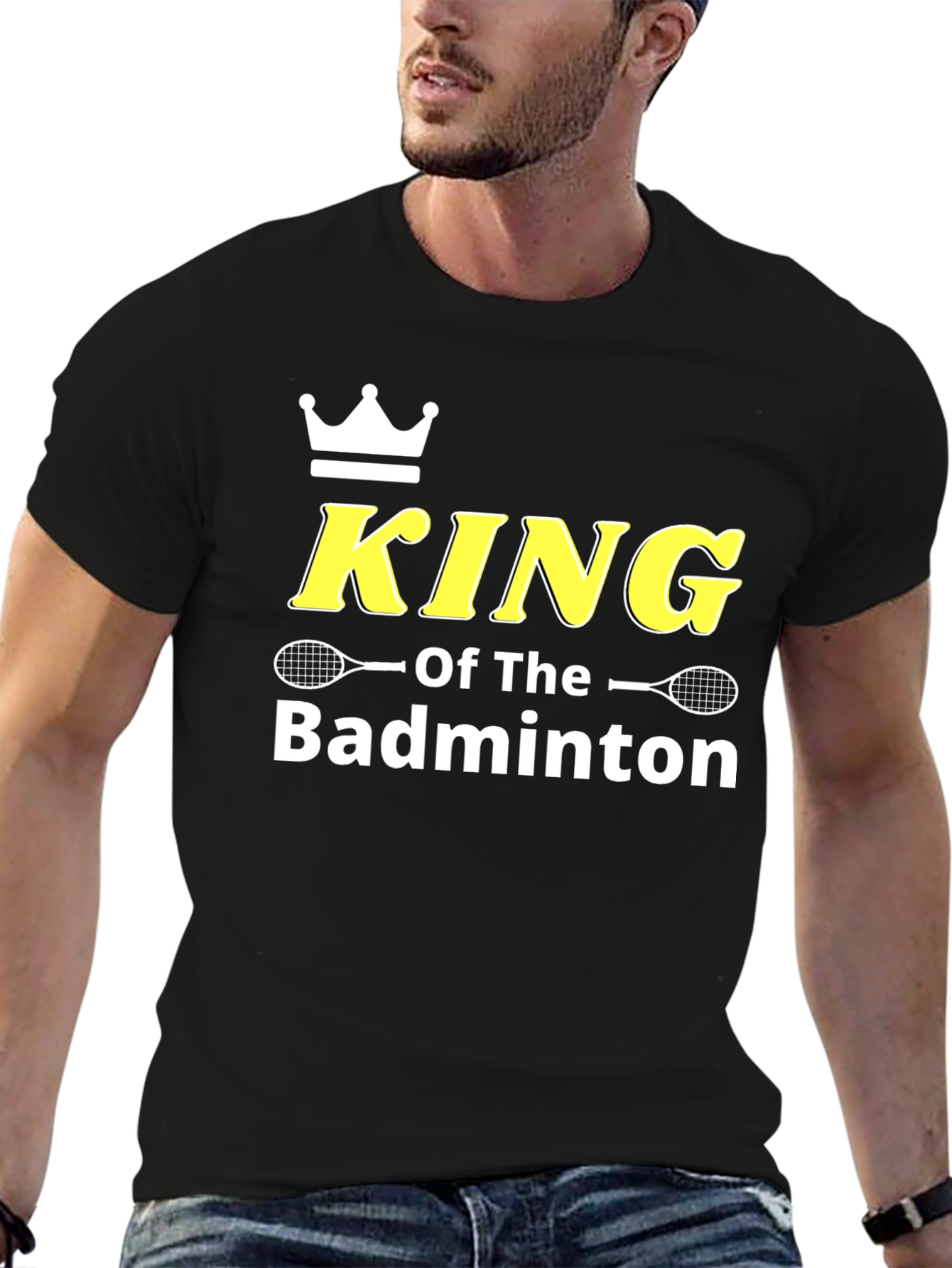 King of Badminton Graphic T-Shirt