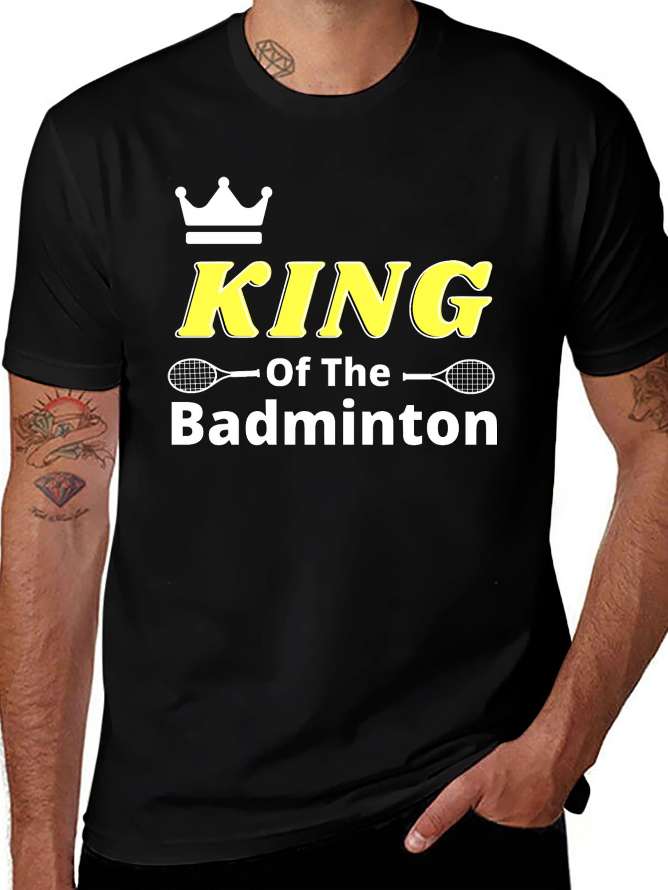 King of Badminton Graphic T-Shirt