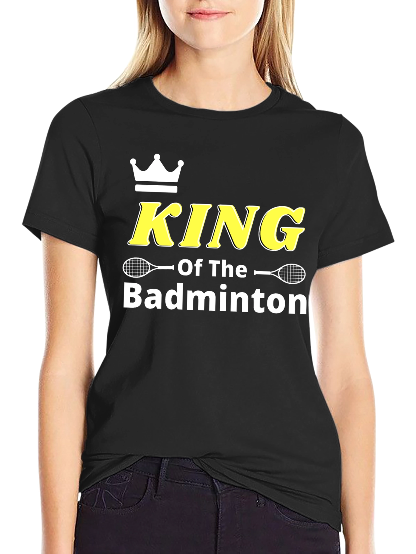 King of Badminton Graphic T-Shirt