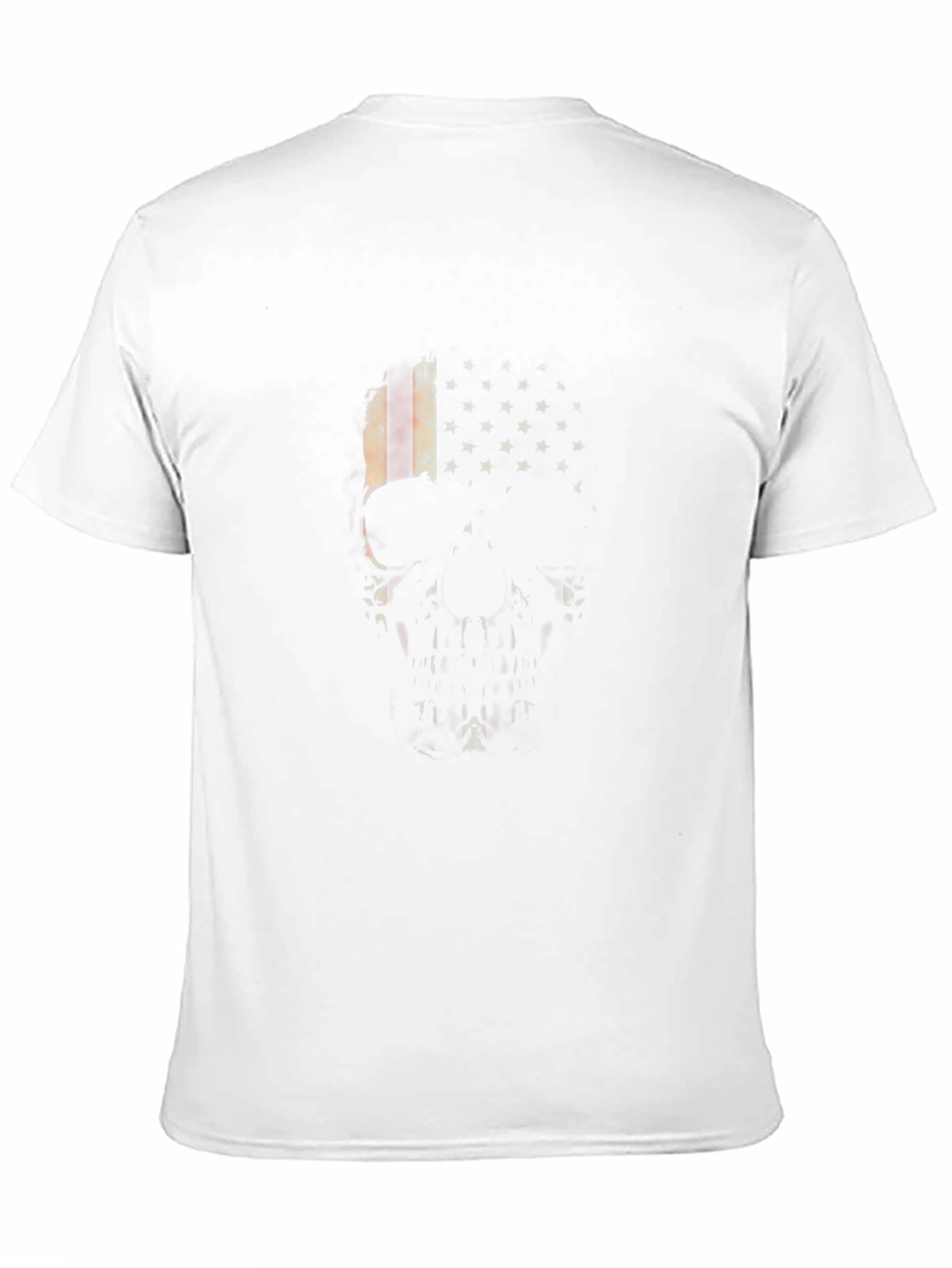 Skull USA Flag Graphic T-Shirt - Mens Black Tee