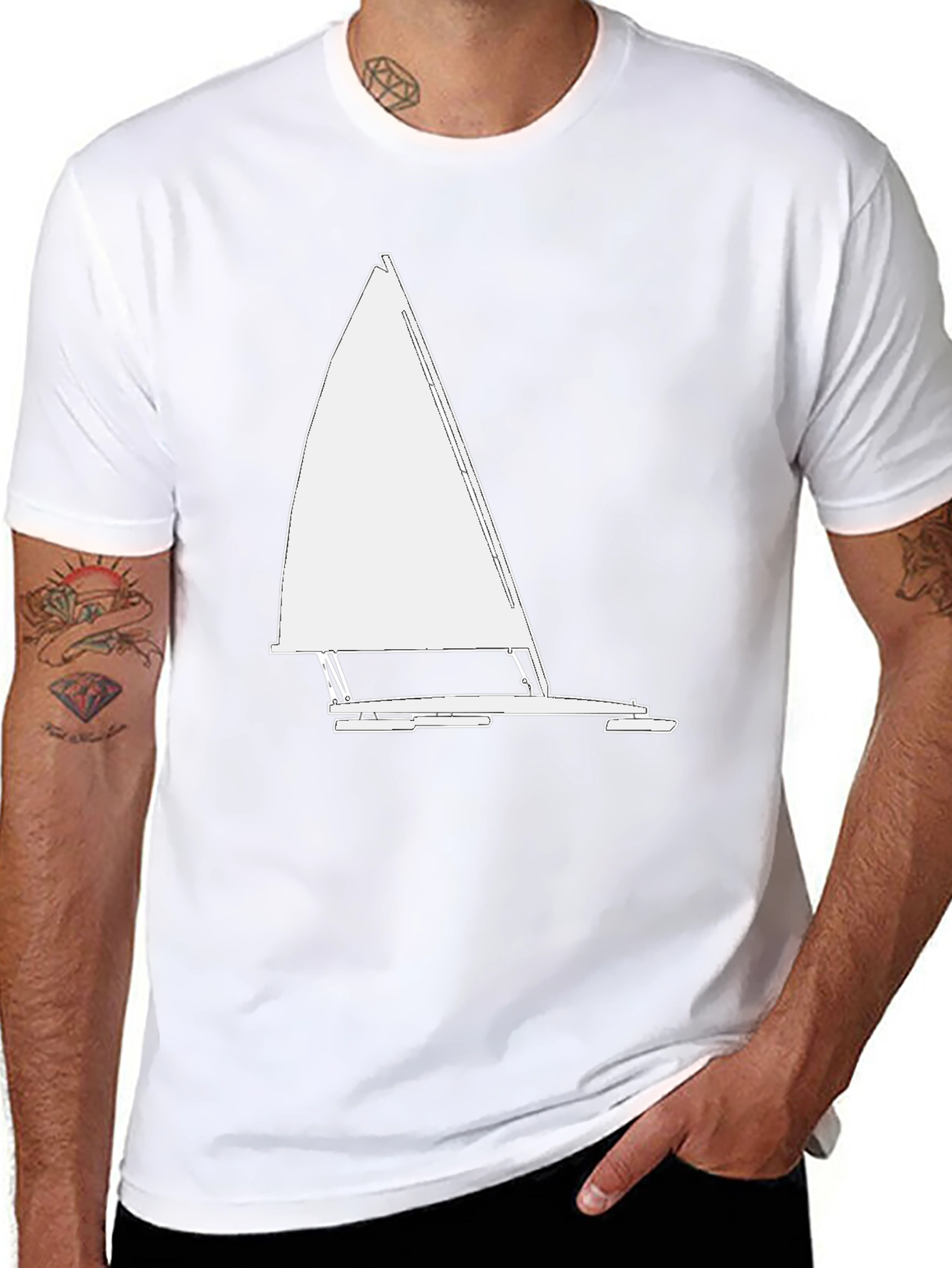 Sailing T-Shirt: Catamaran Design Tee