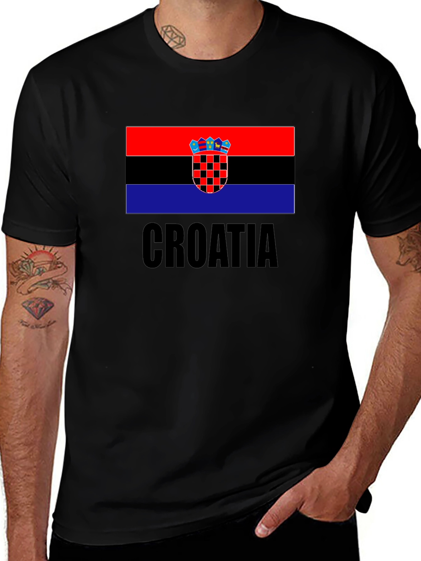 Croatia Flag Graphic T-Shirt - Show Your Pride