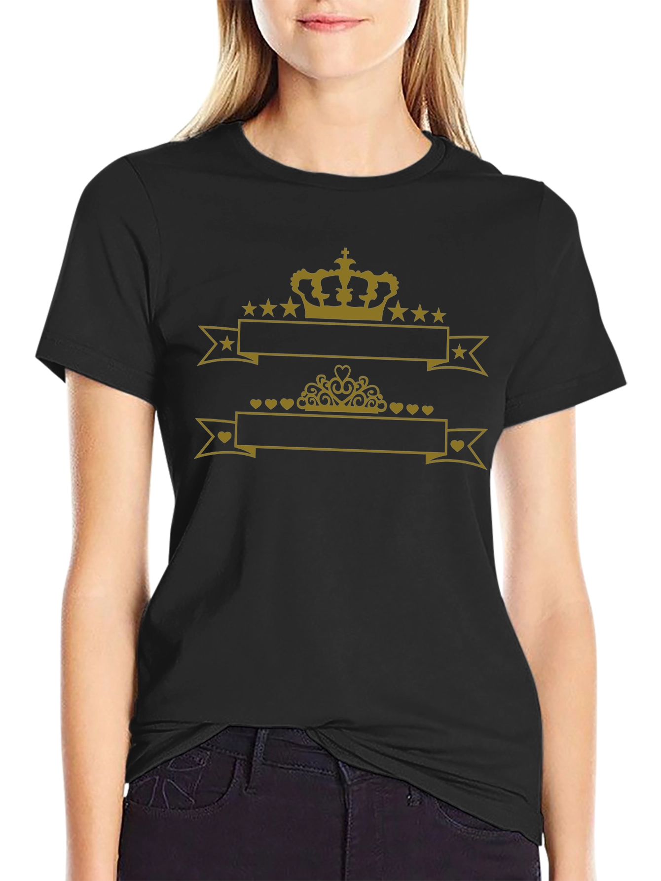 Royal Crown Graphic Black T-Shirt