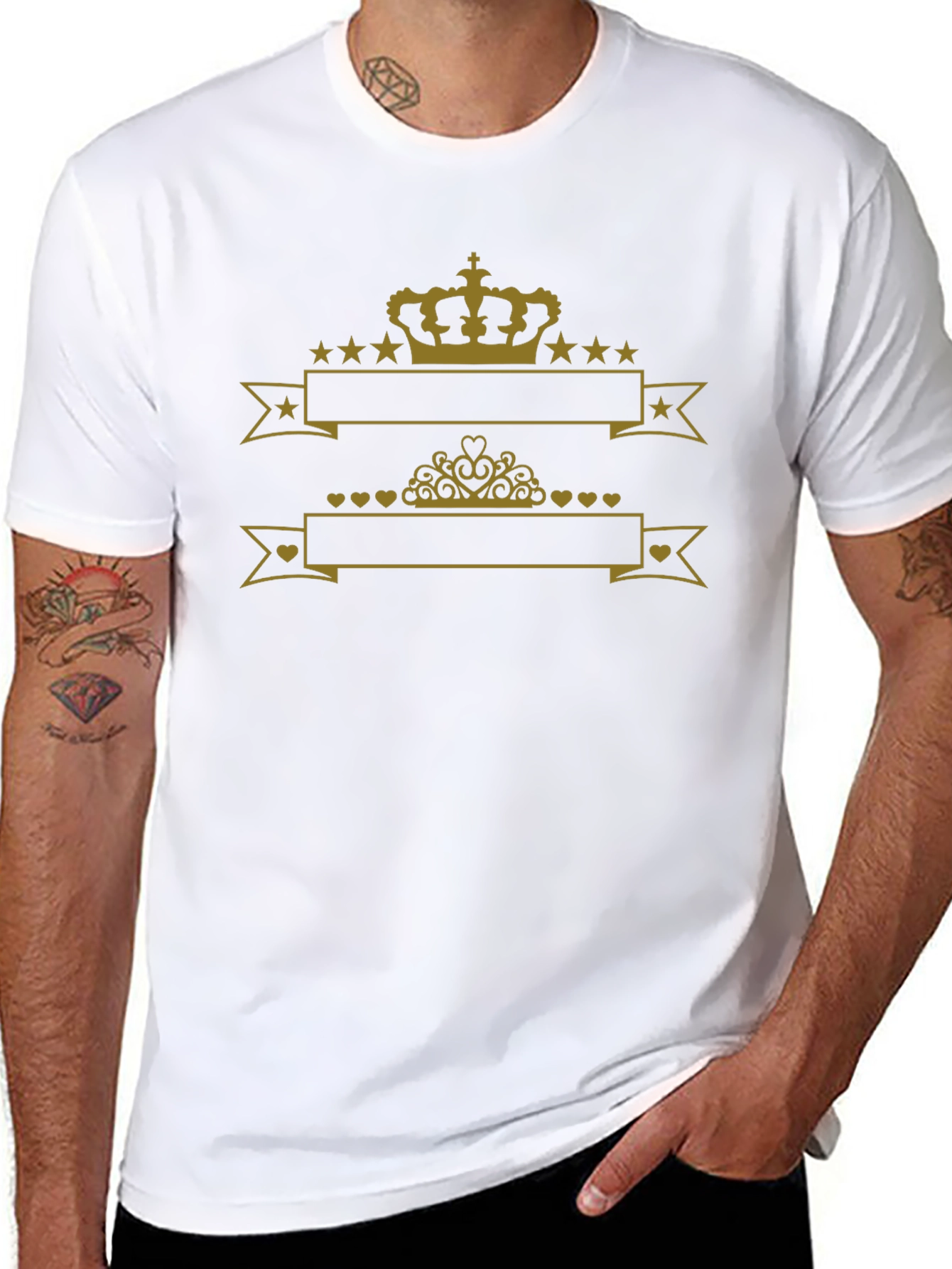 Royal Crown Graphic Black T-Shirt