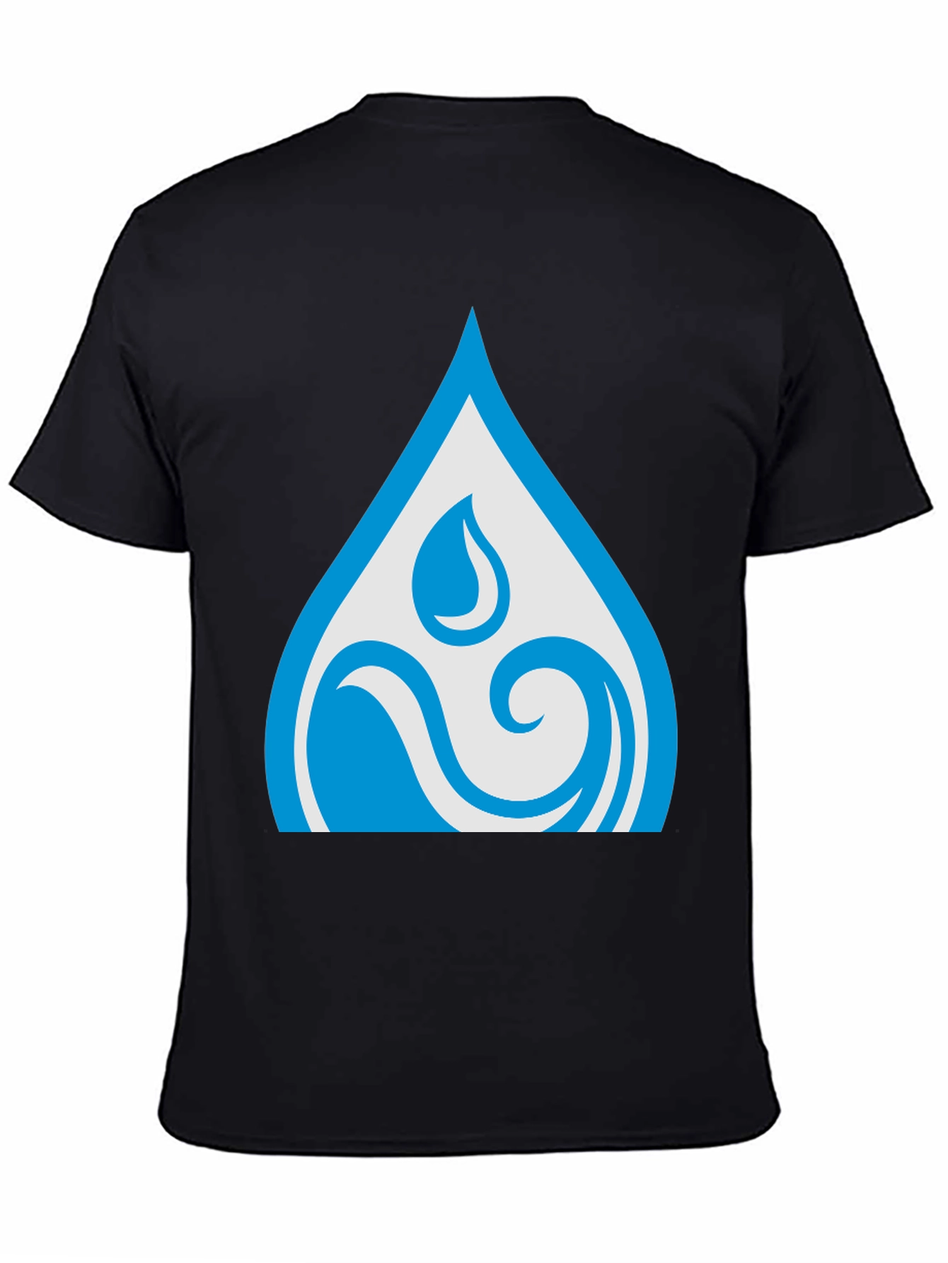 Water Element Black T-Shirt - Stylish & Comfortable
