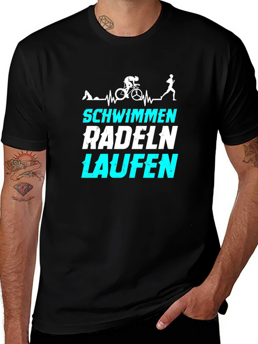 Triathlon T-Shirt: Swim Bike Run Tee