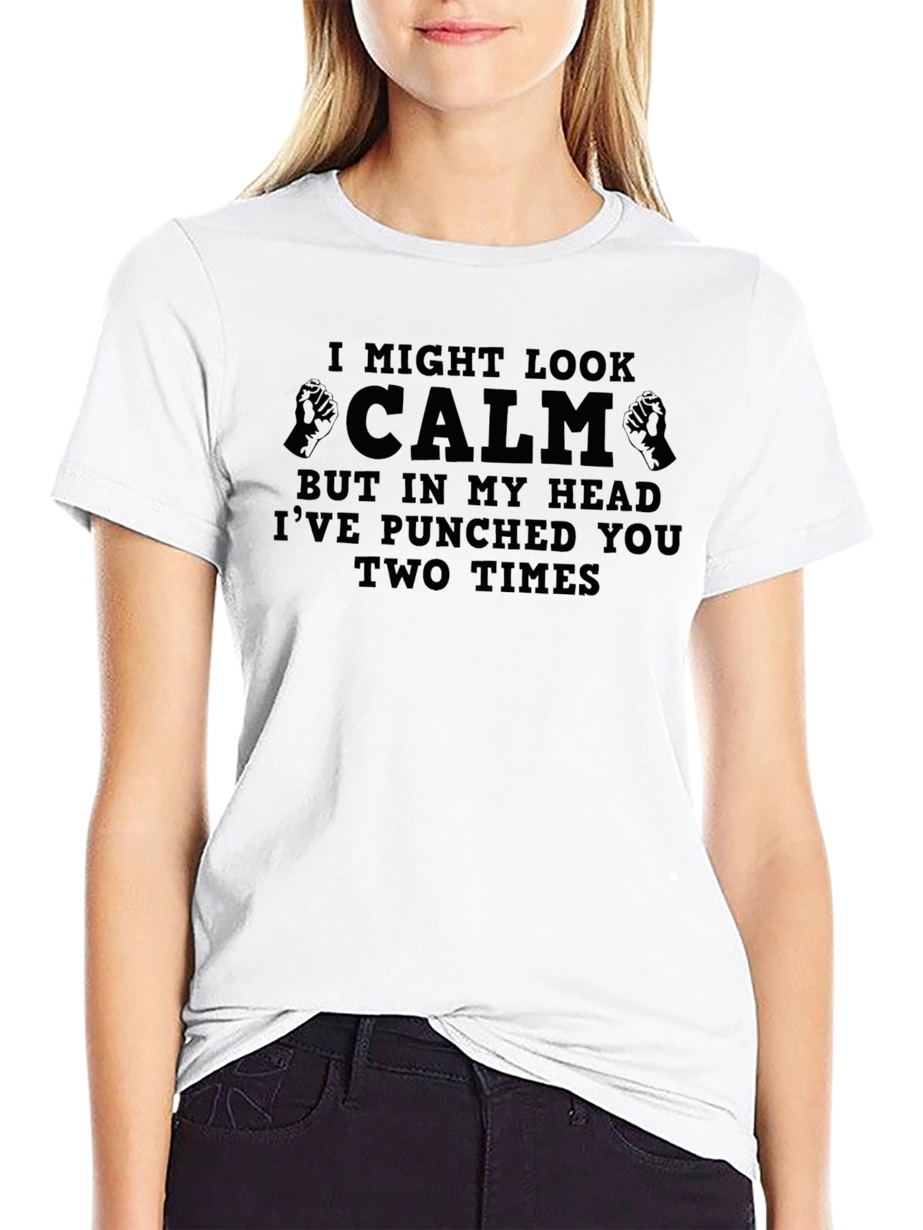 I Might Look Calm Funny Graphic T-Shirt