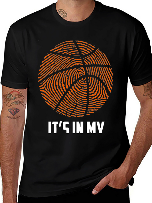 Basketball Fingerprint T-Shirt - Its In My DNA