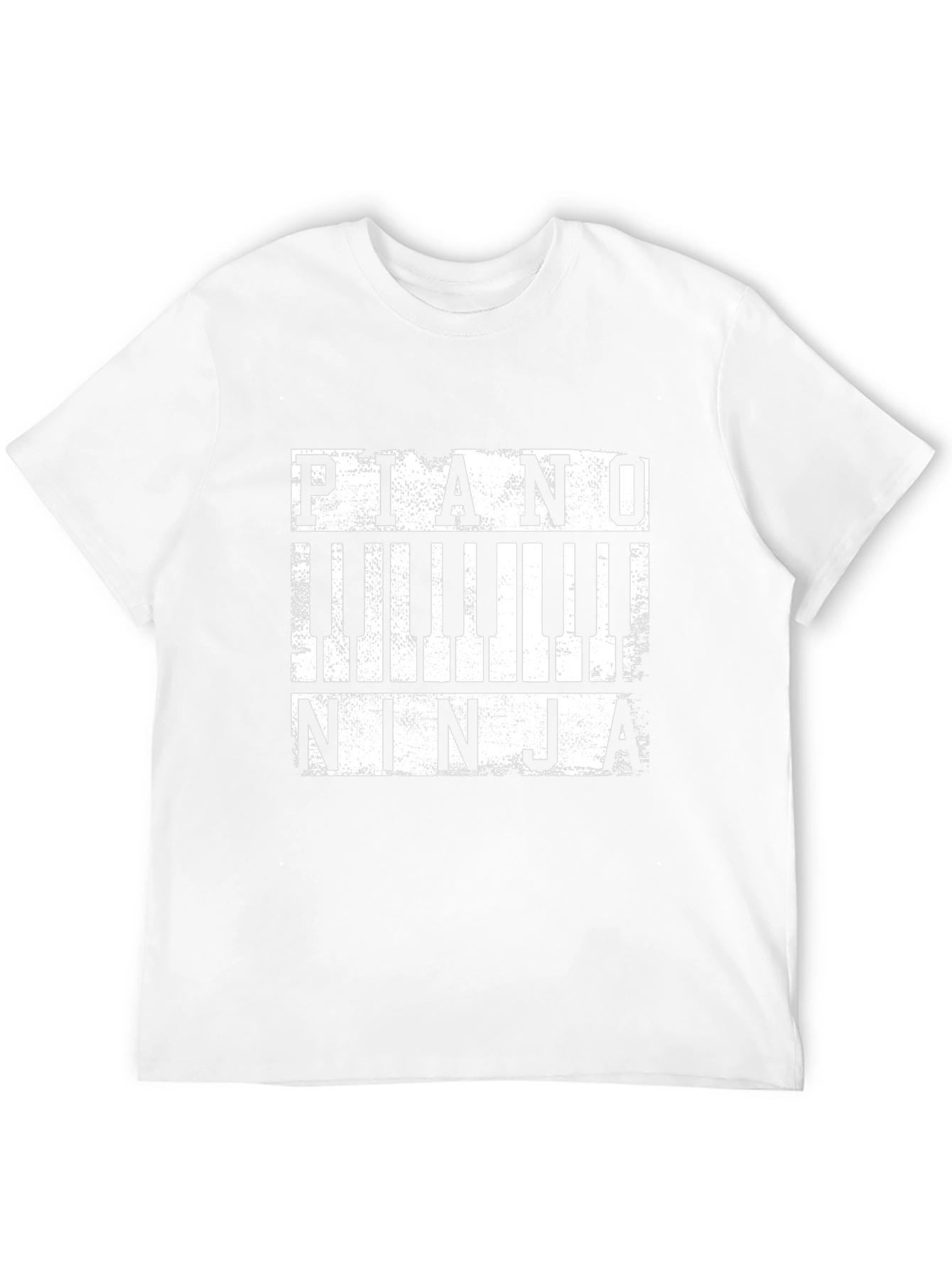 Piano Ninja Graphic T-Shirt - Black