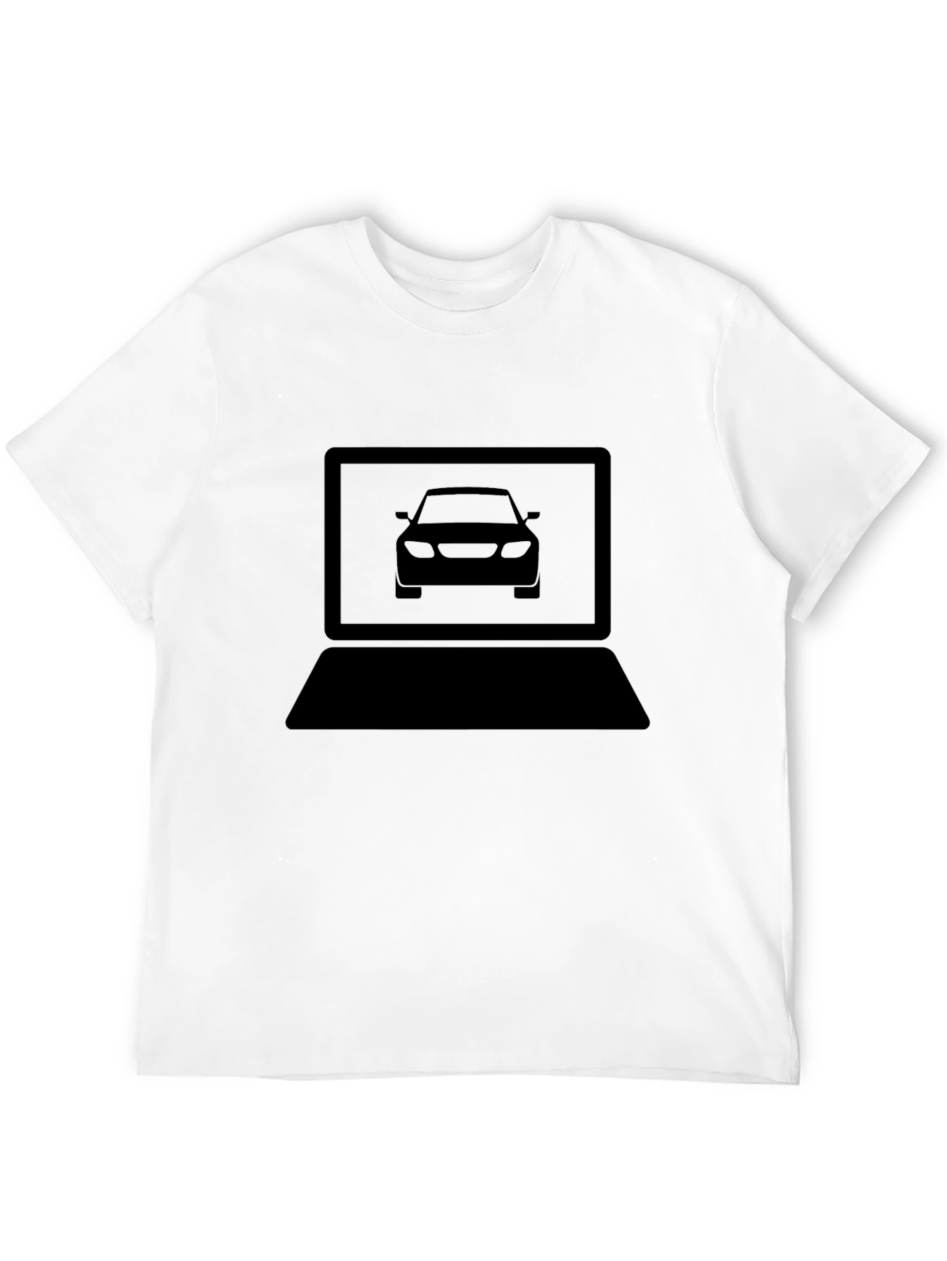 Car Lover Laptop Tee - Modern Automotive Tech T-Shirt