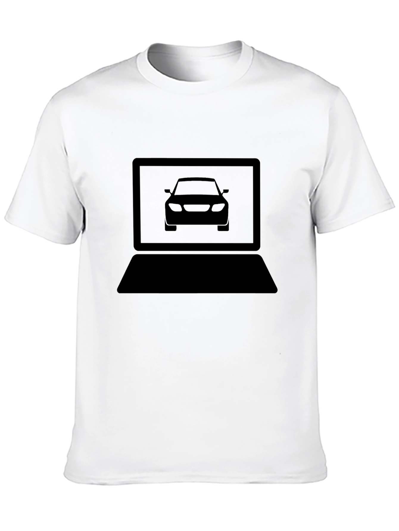 Car Lover Laptop Tee - Modern Automotive Tech T-Shirt