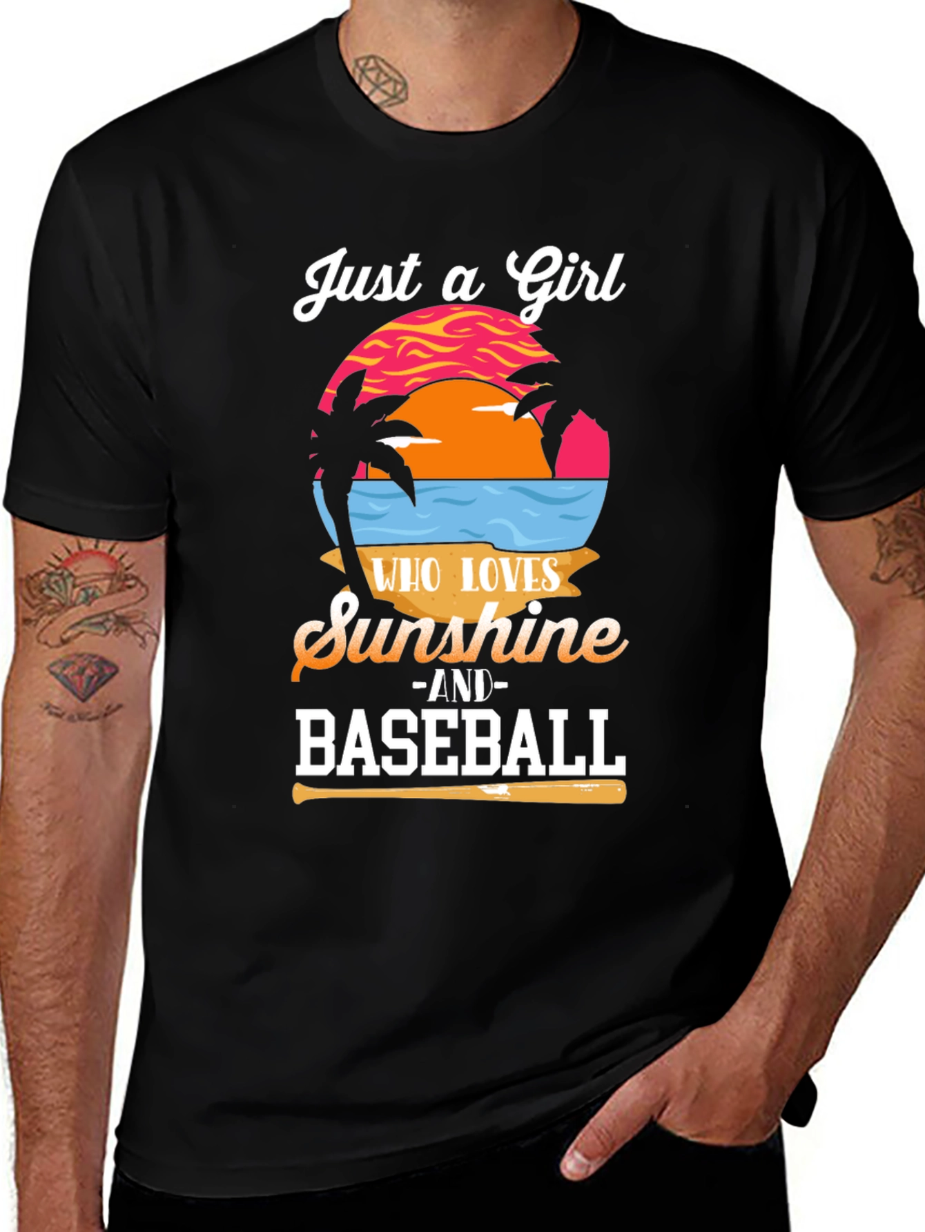Sunshine & Baseball Graphic Tee