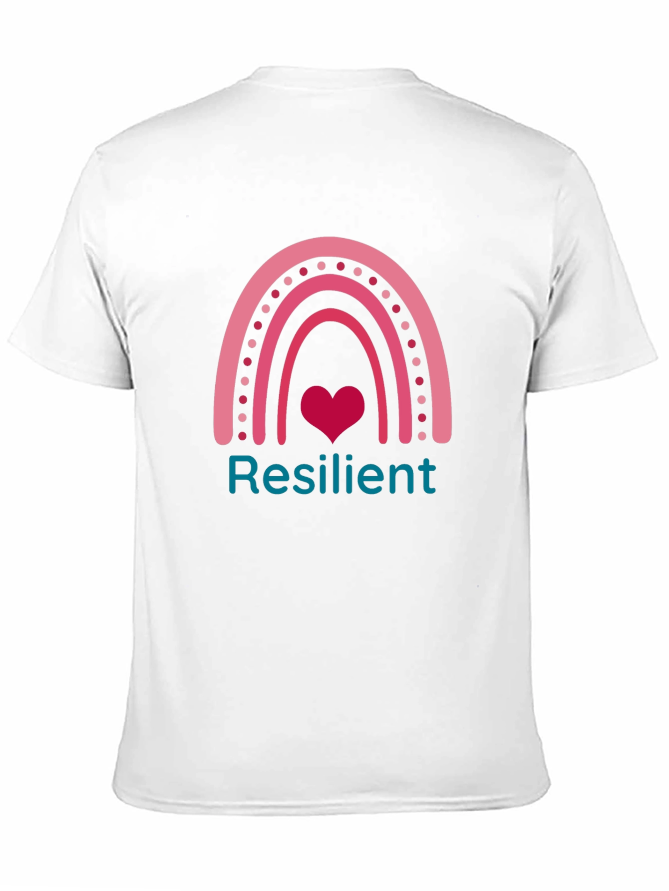 Resilient Rainbow Heart T-Shirt - Positive Vibes