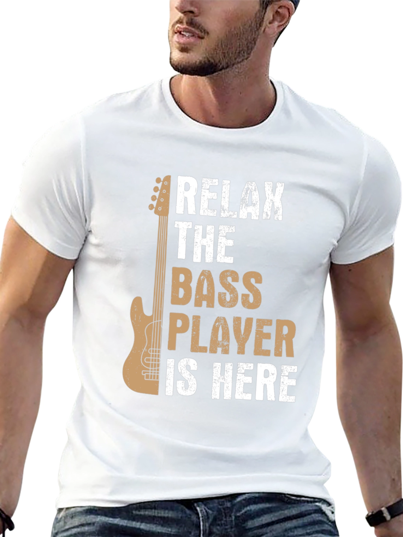 Relax The Bass Player Is Here Graphic Tee