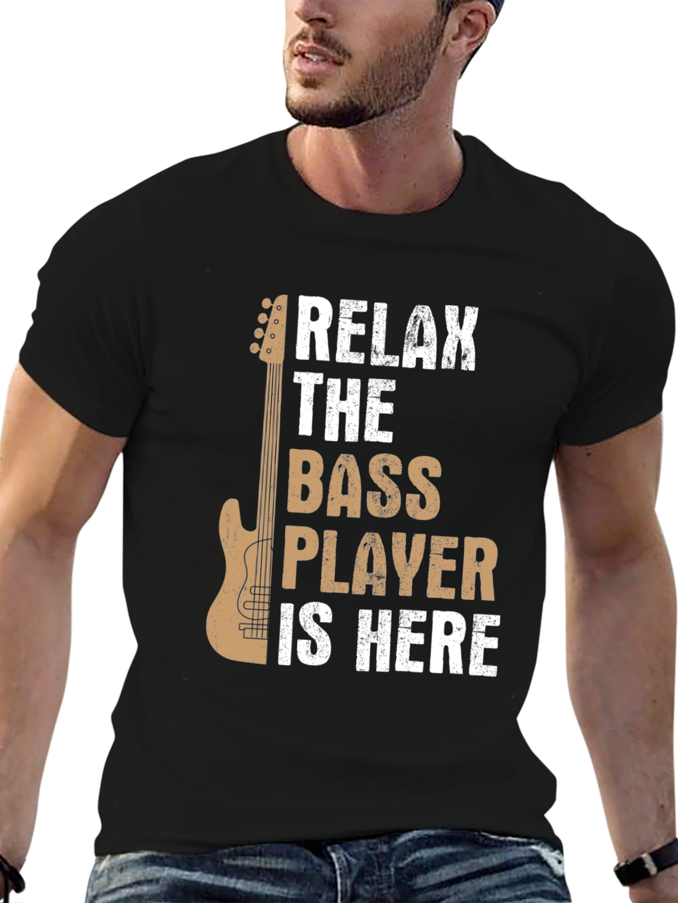 Relax The Bass Player Is Here Graphic Tee