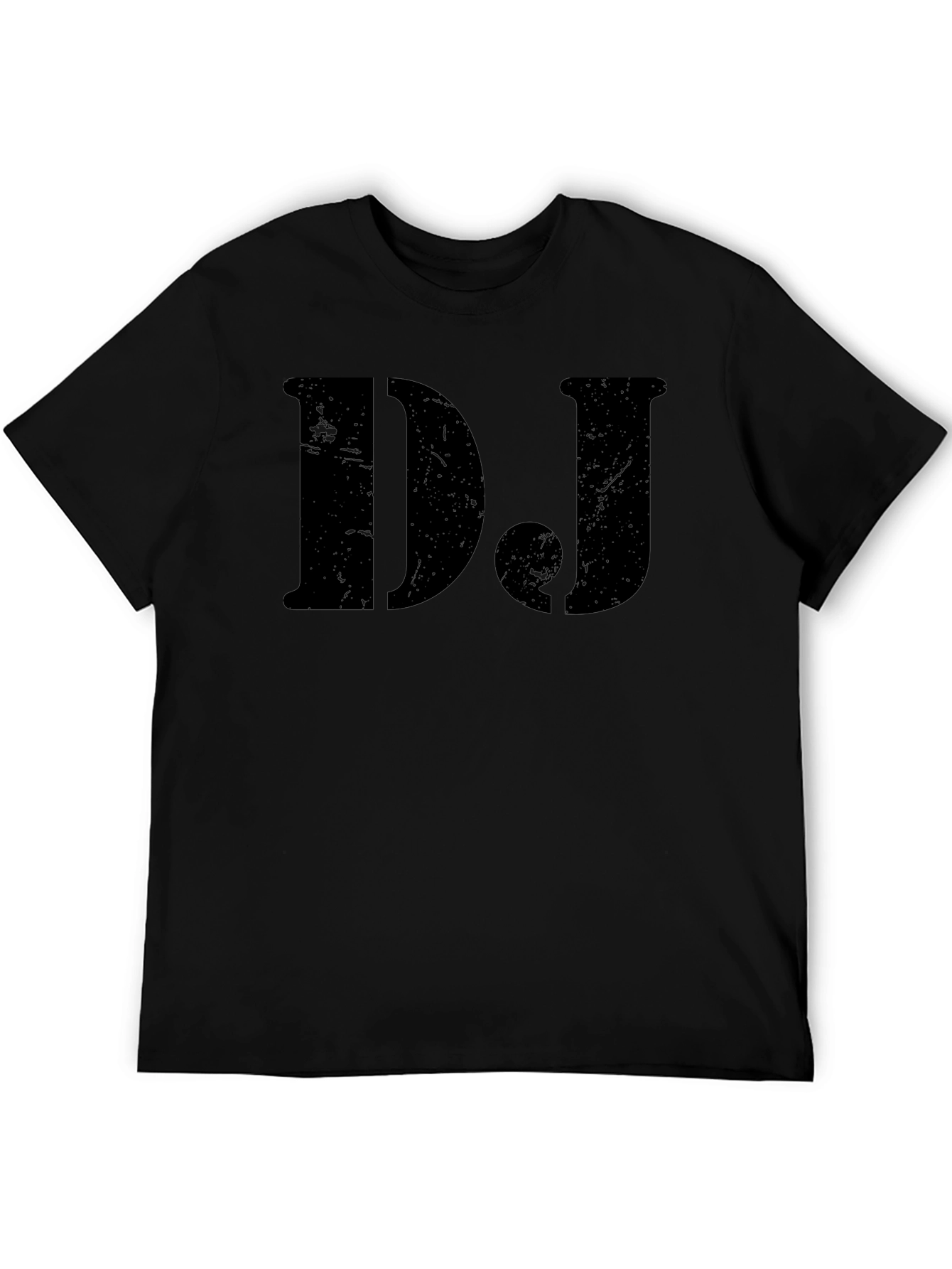 DJ Black Graphic Tee - Cool Music Lover Shirt