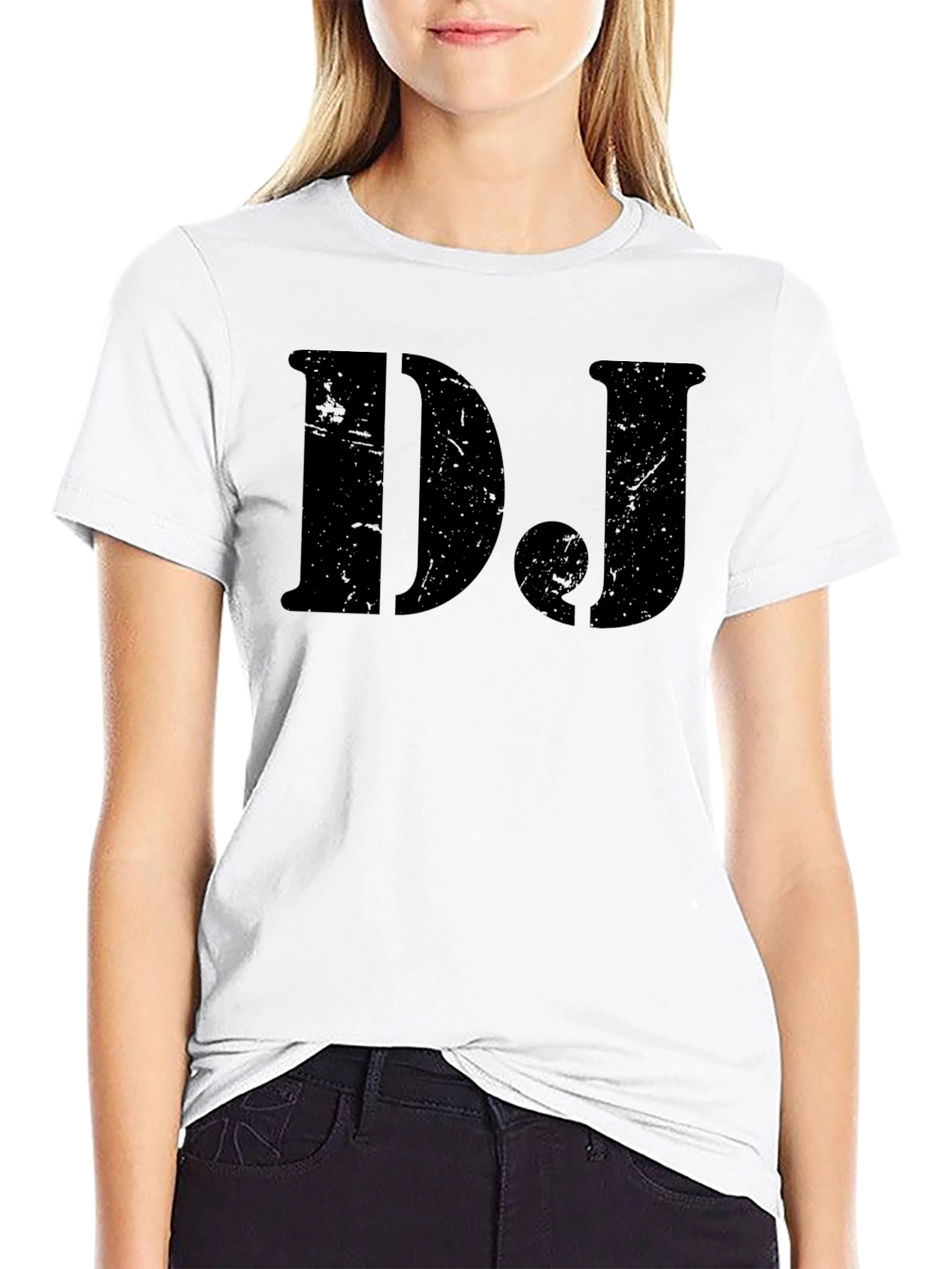 DJ Black Graphic Tee - Cool Music Lover Shirt