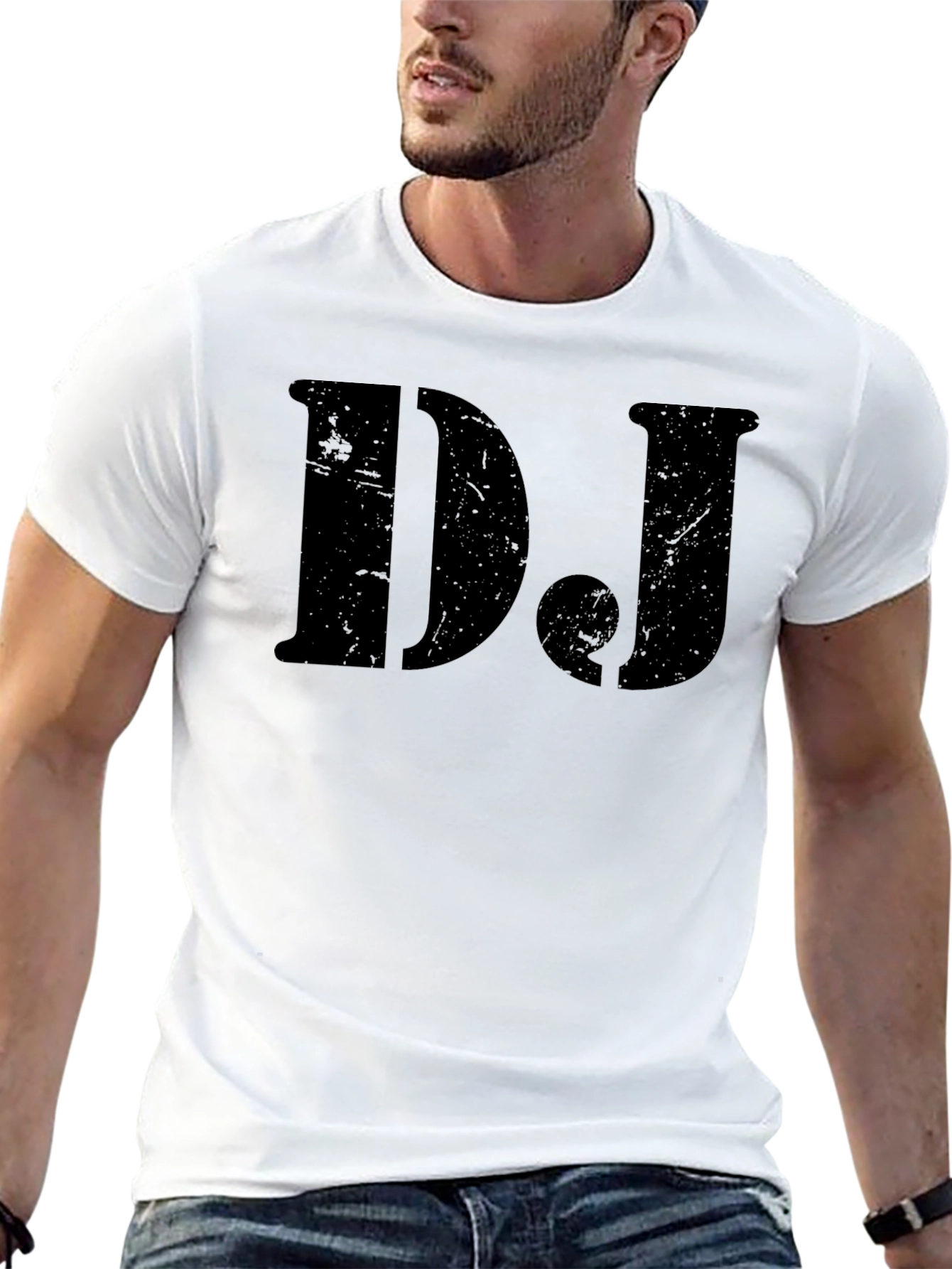 DJ Black Graphic Tee - Cool Music Lover Shirt