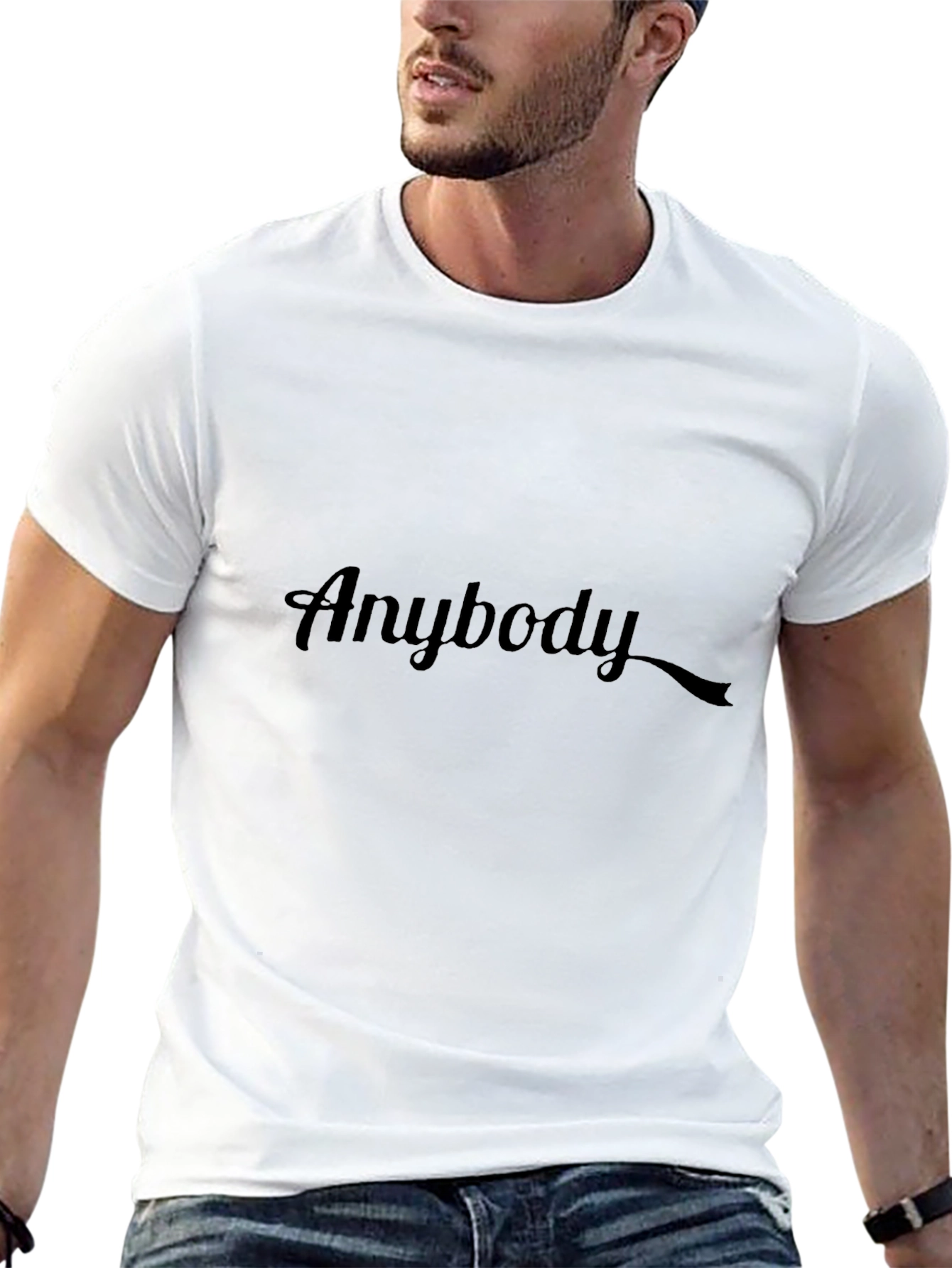 Anybody Black Graphic Tee
