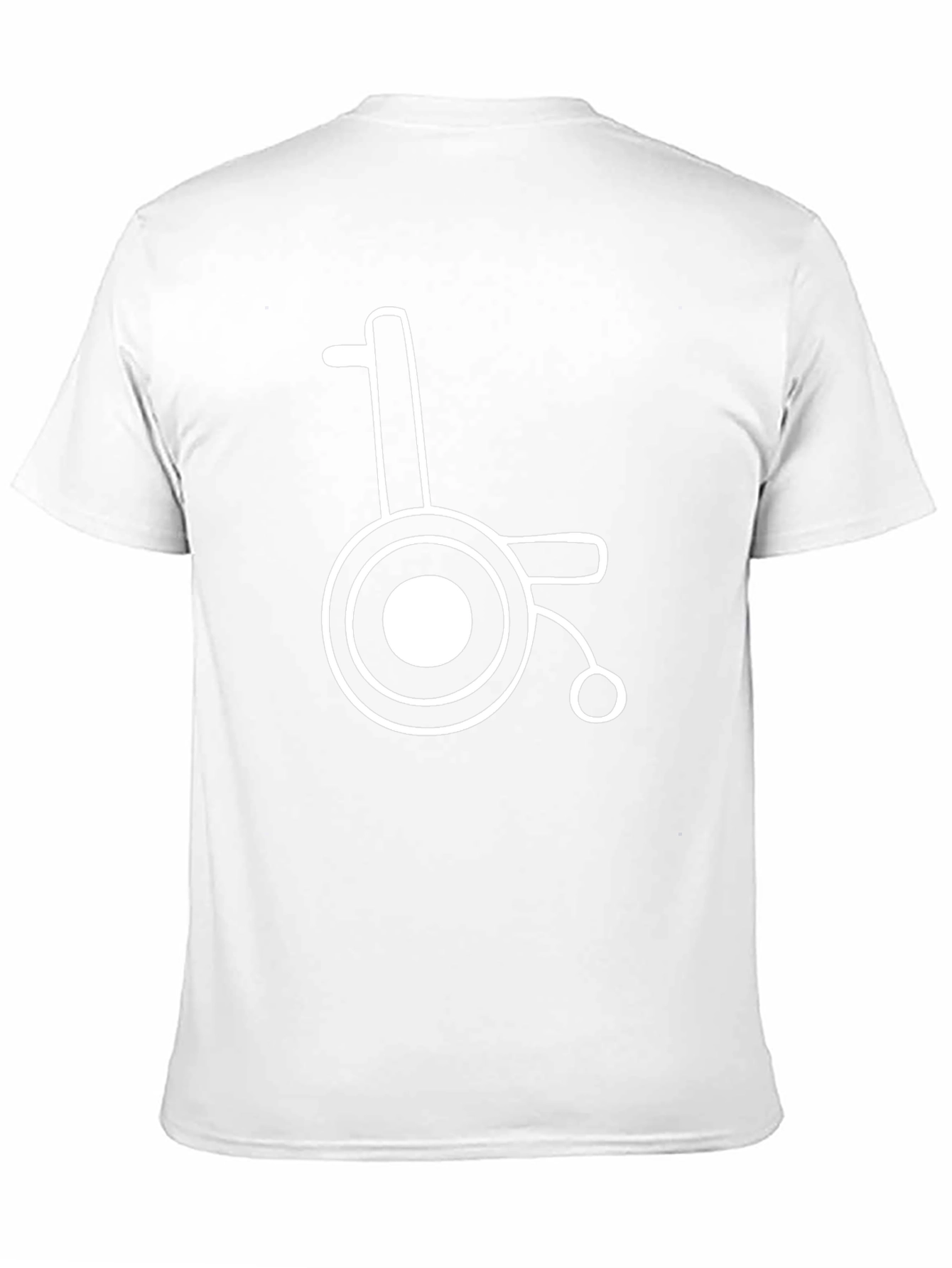 Wheelchair Graphic Tee - Black Cotton Blend