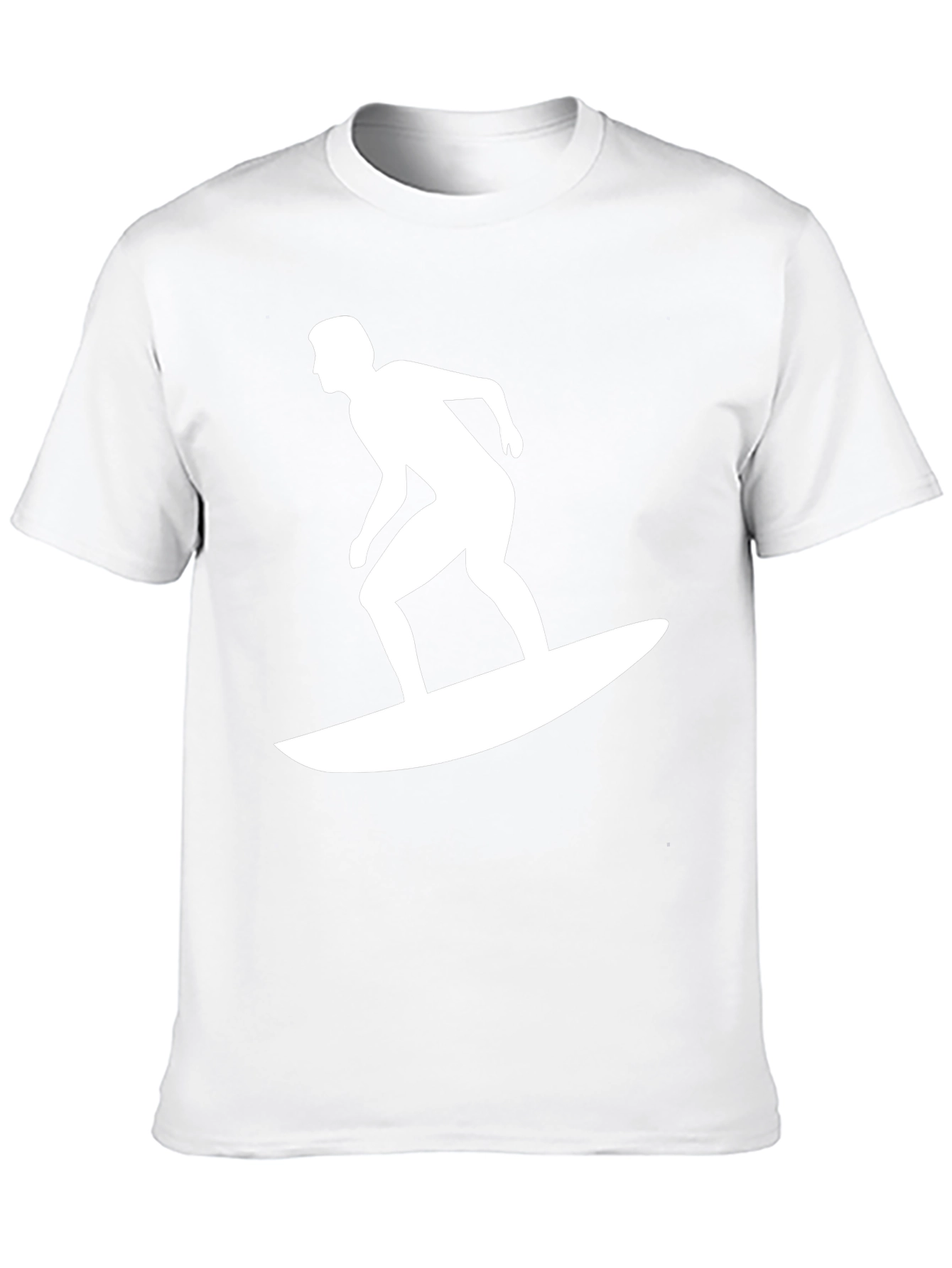 Black T-Shirt with Surfer Graphic