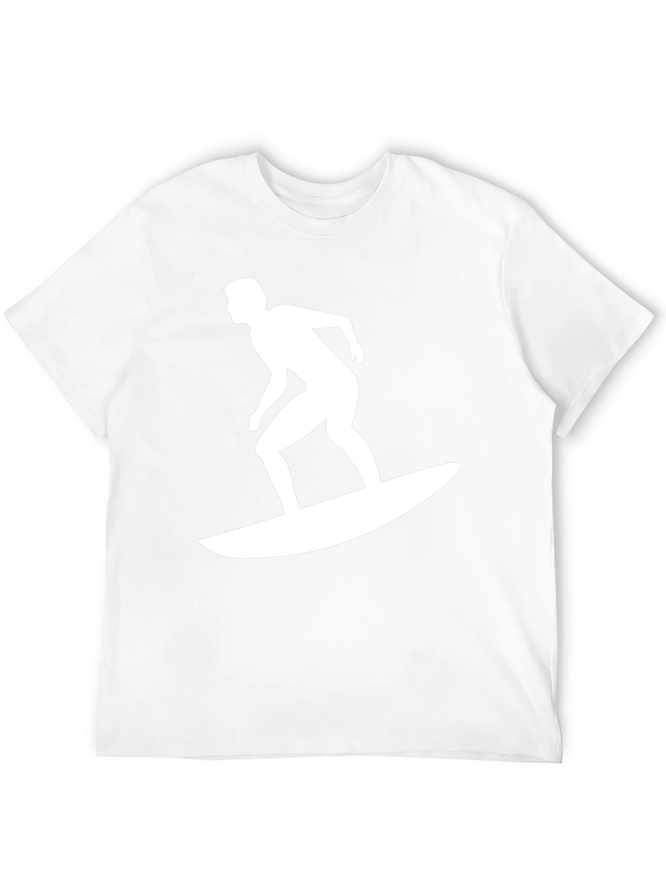 Black T-Shirt with Surfer Graphic