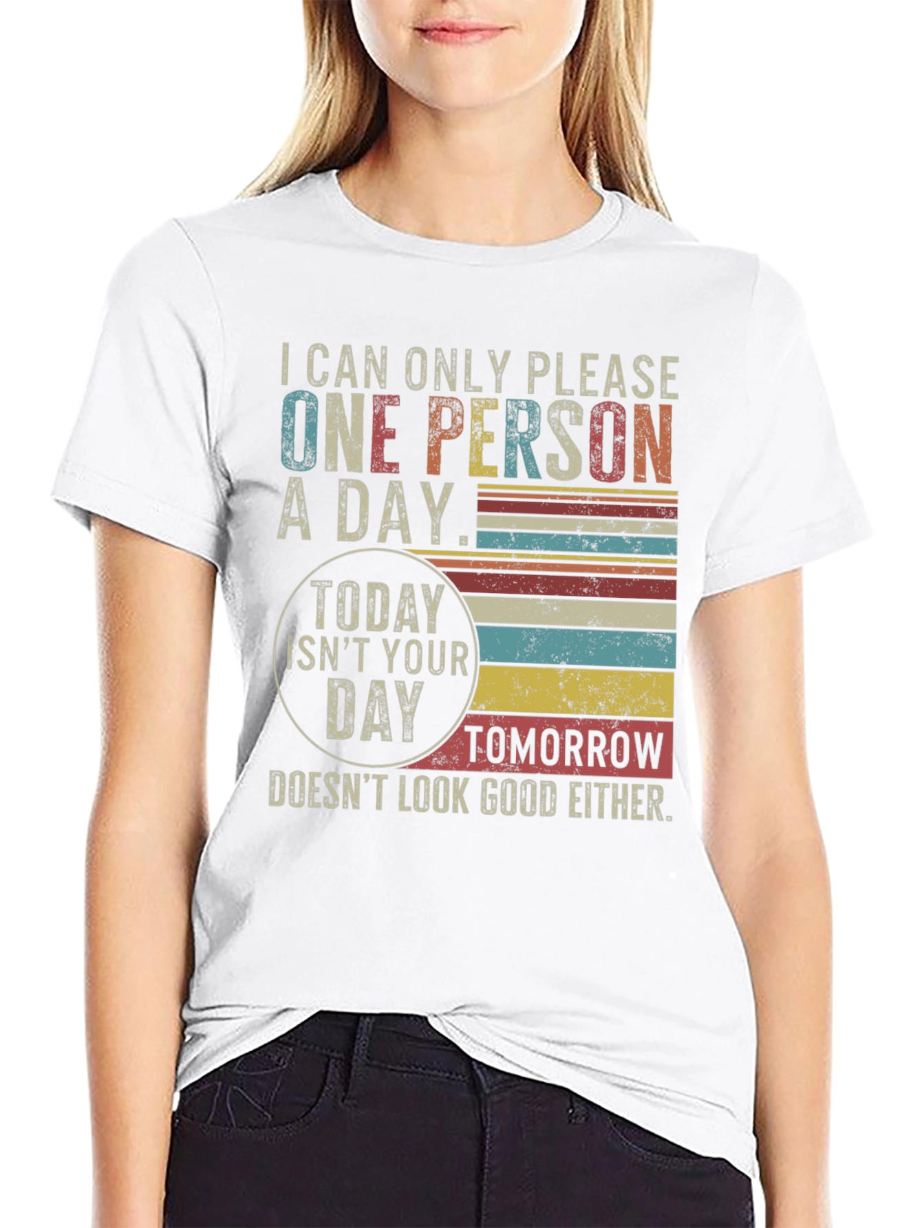 Funny One Person A Day Graphic T-Shirt