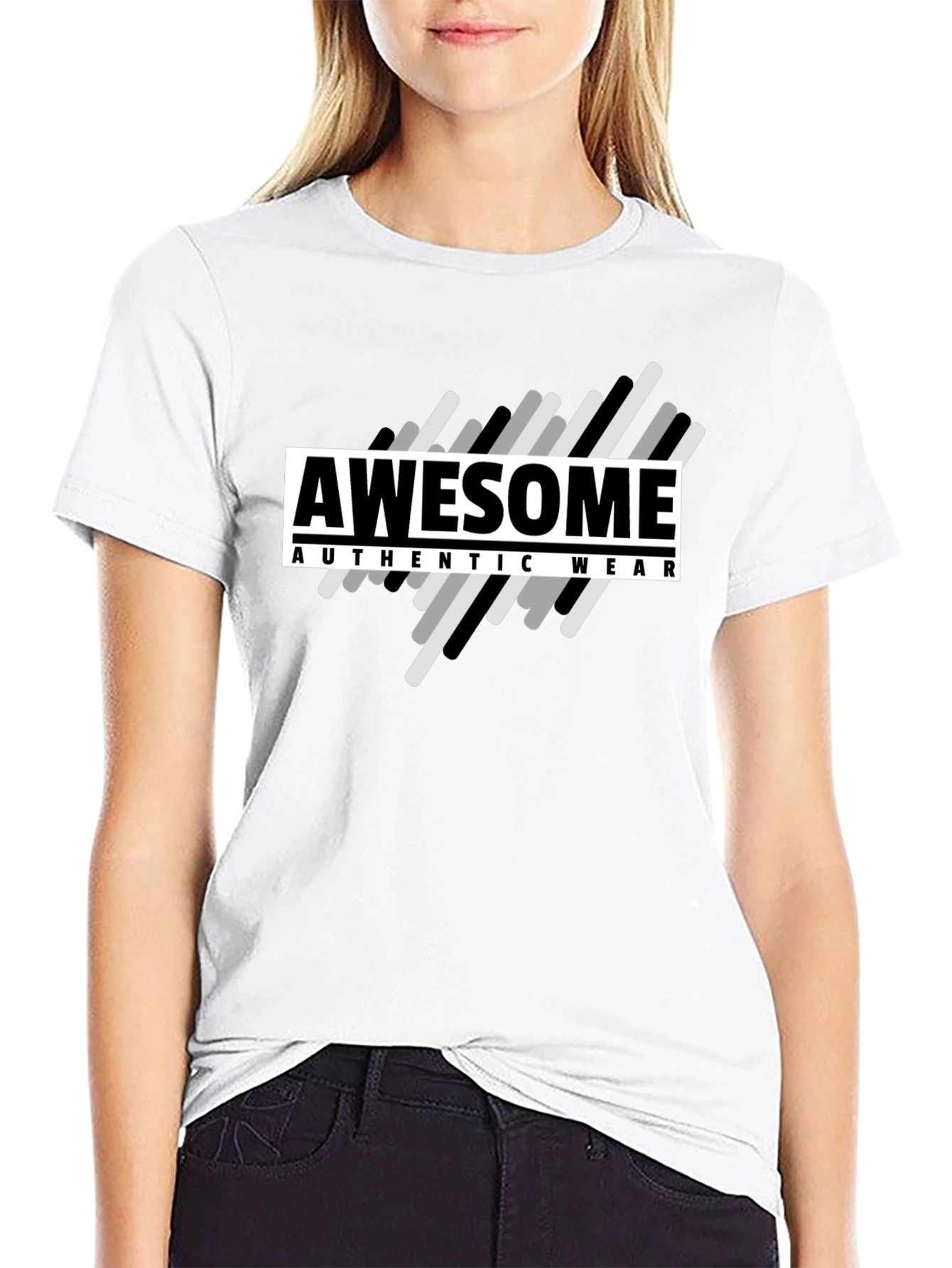 Awesome Authentic Wear Black Graphic T-Shirt