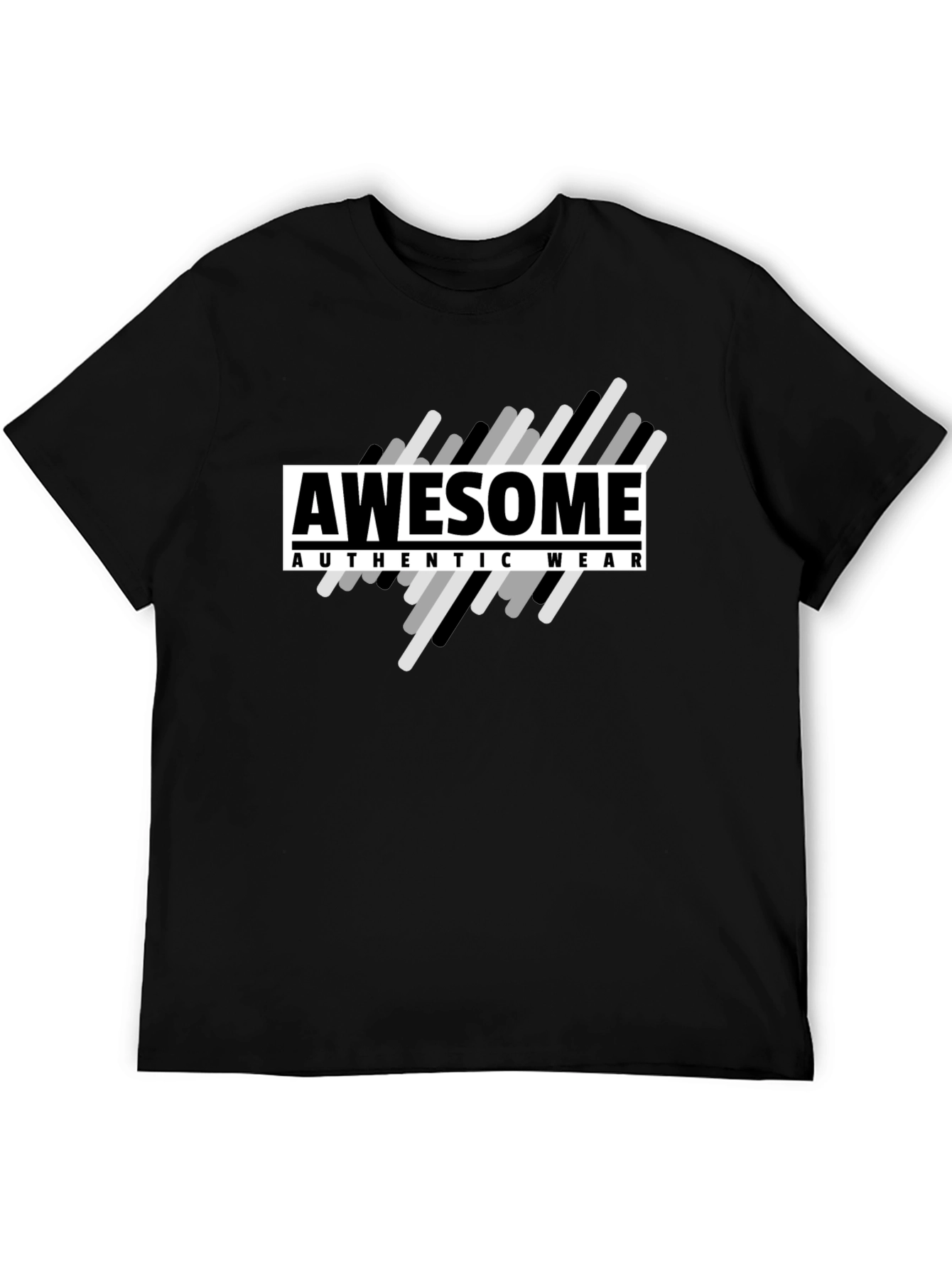 Awesome Authentic Wear Black Graphic T-Shirt