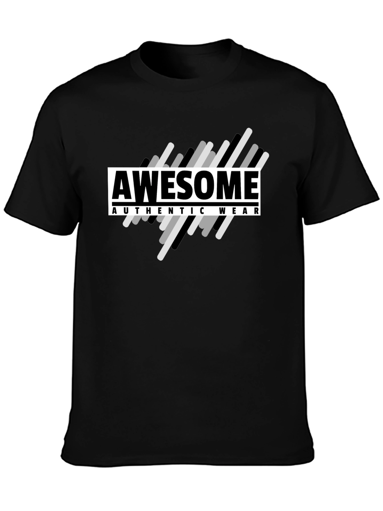 Awesome Authentic Wear Black Graphic T-Shirt