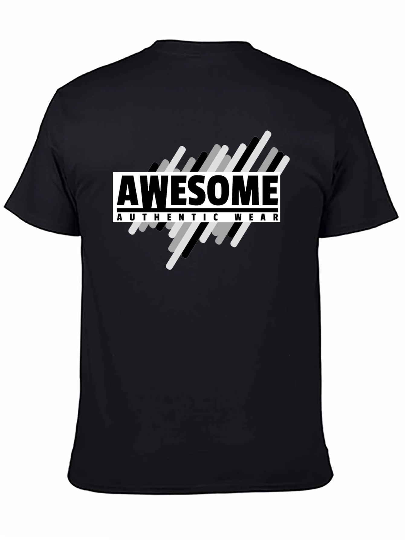 Awesome Authentic Wear Black Graphic T-Shirt