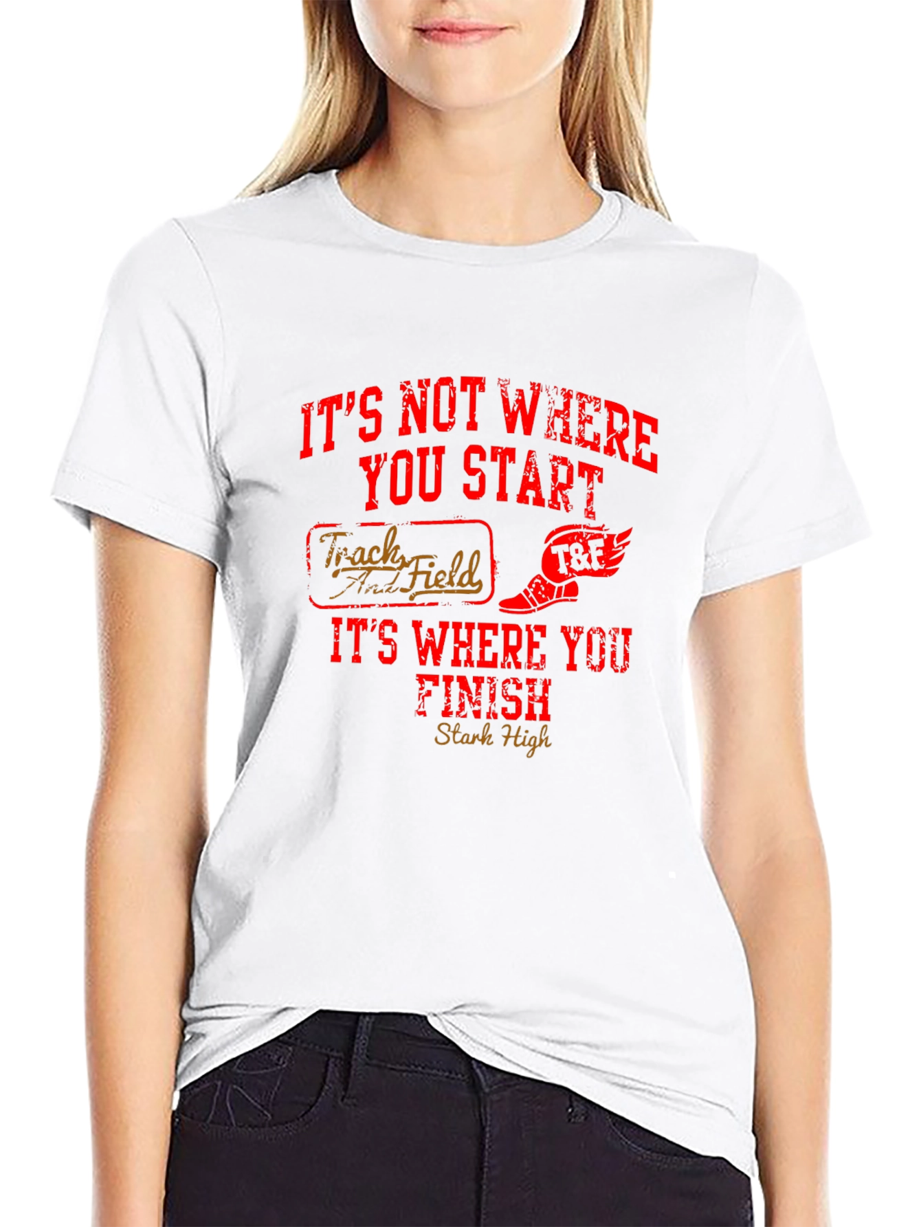 Track & Field Graphic Print Tee