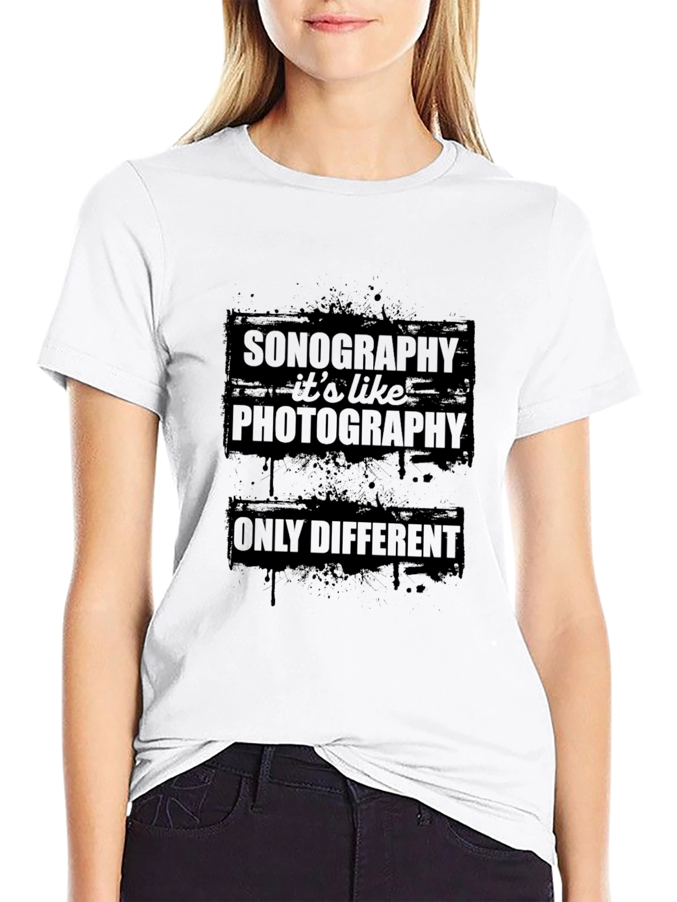 Sonography Photography T-Shirt - Black